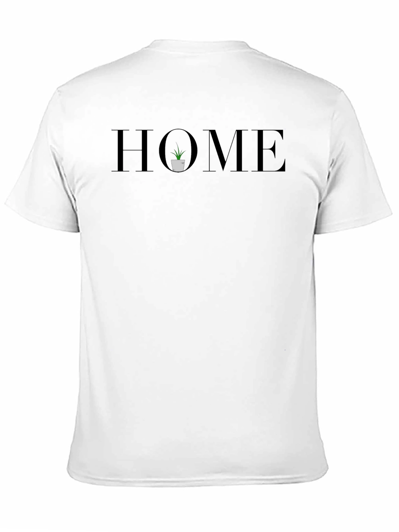 Stylish Home Graphic Black T-Shirt