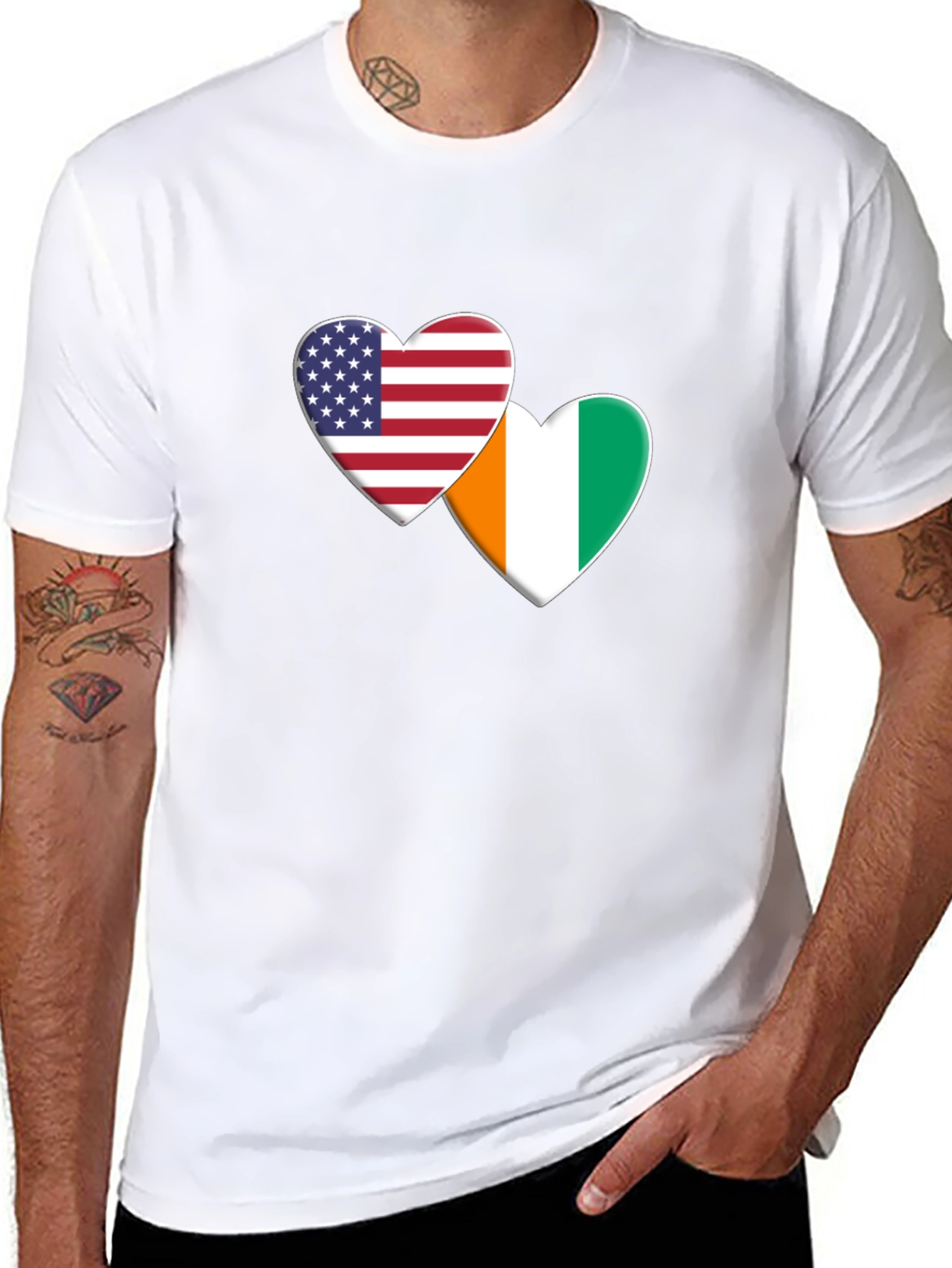 USA & Ivory Coast Love T-Shirt