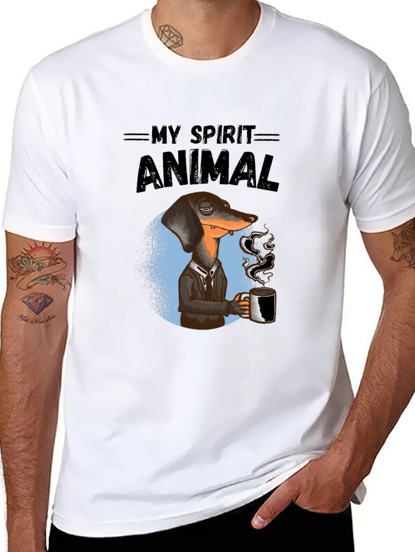 My Spirit Animal Dachshund Coffee T-Shirt
