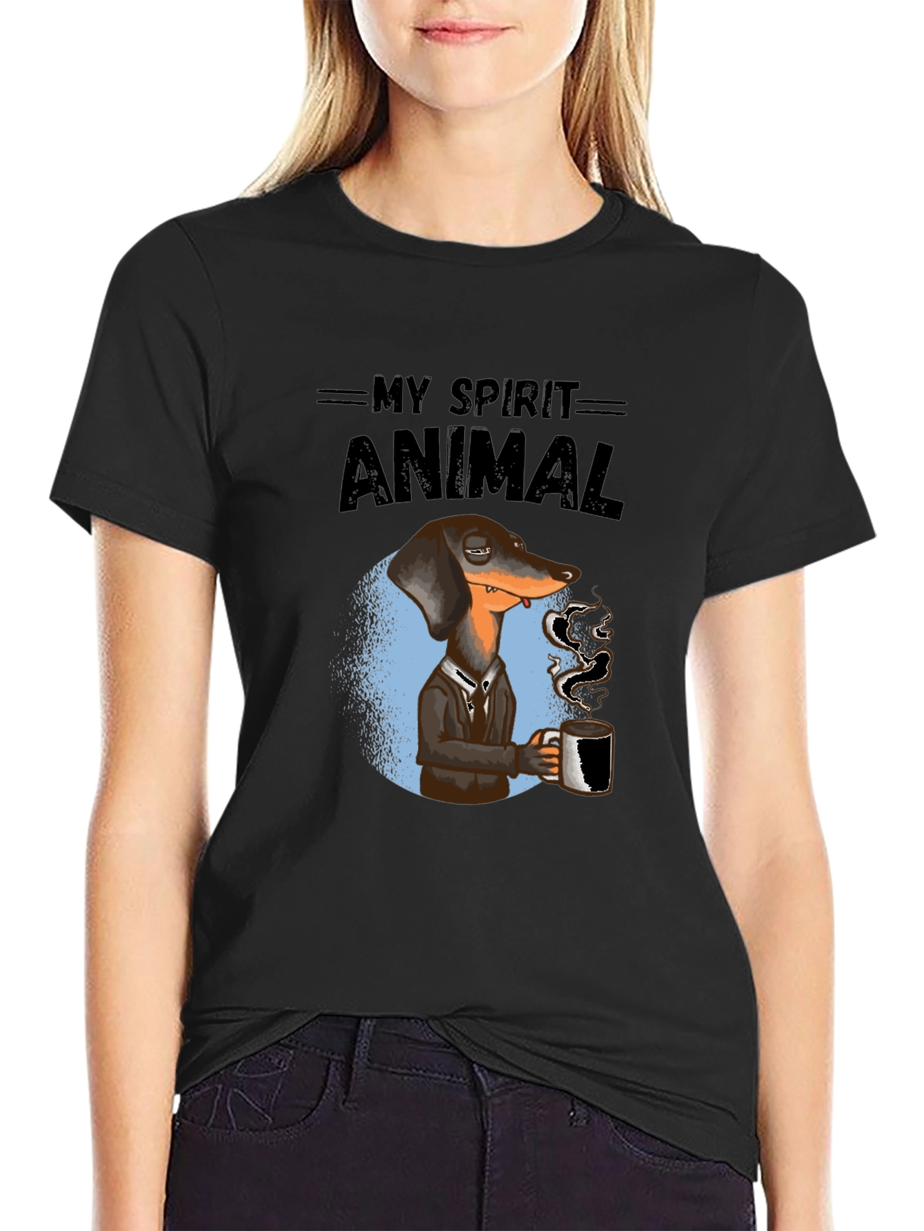 My Spirit Animal Dachshund Coffee T-Shirt
