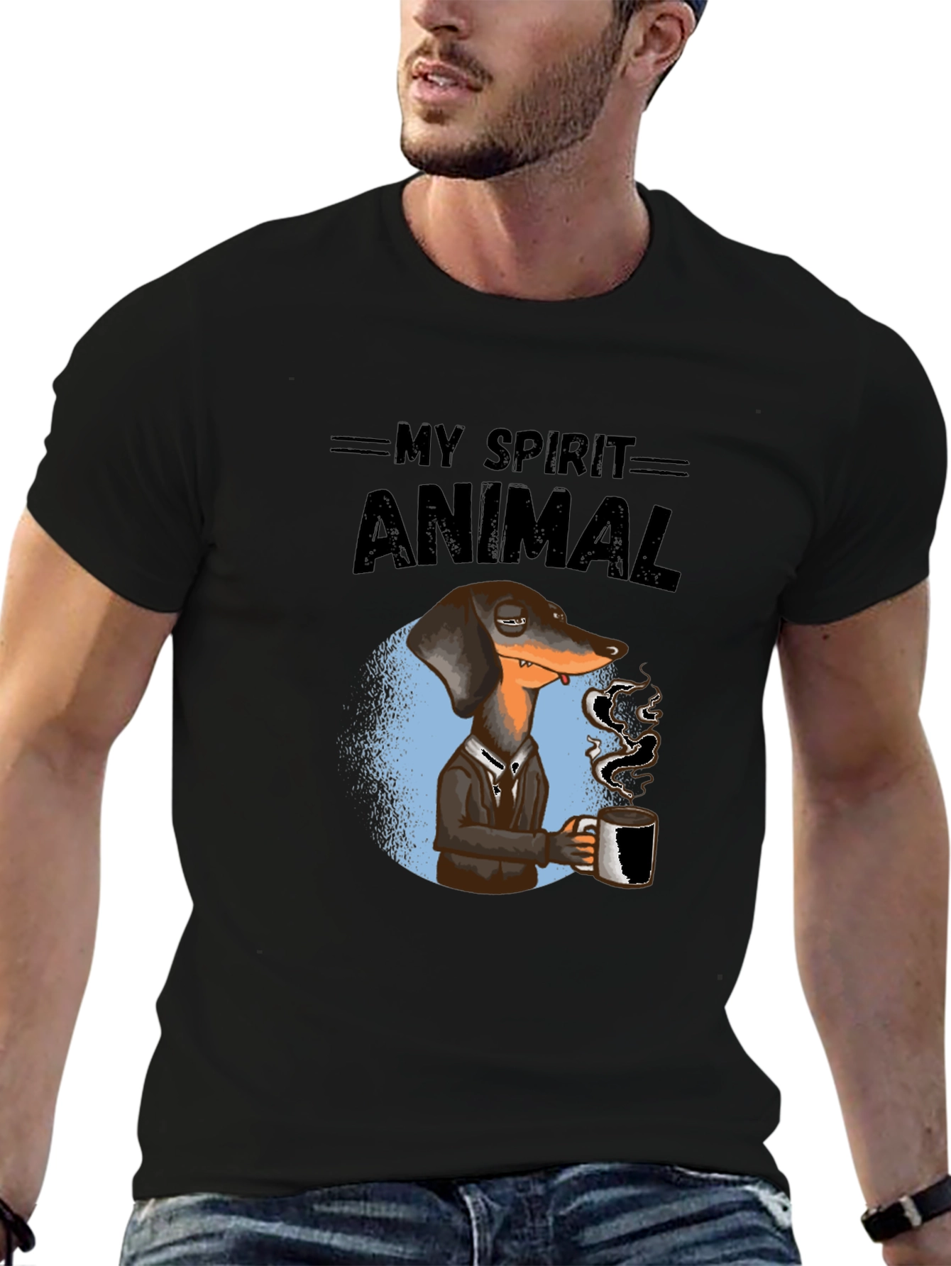 My Spirit Animal Dachshund Coffee T-Shirt