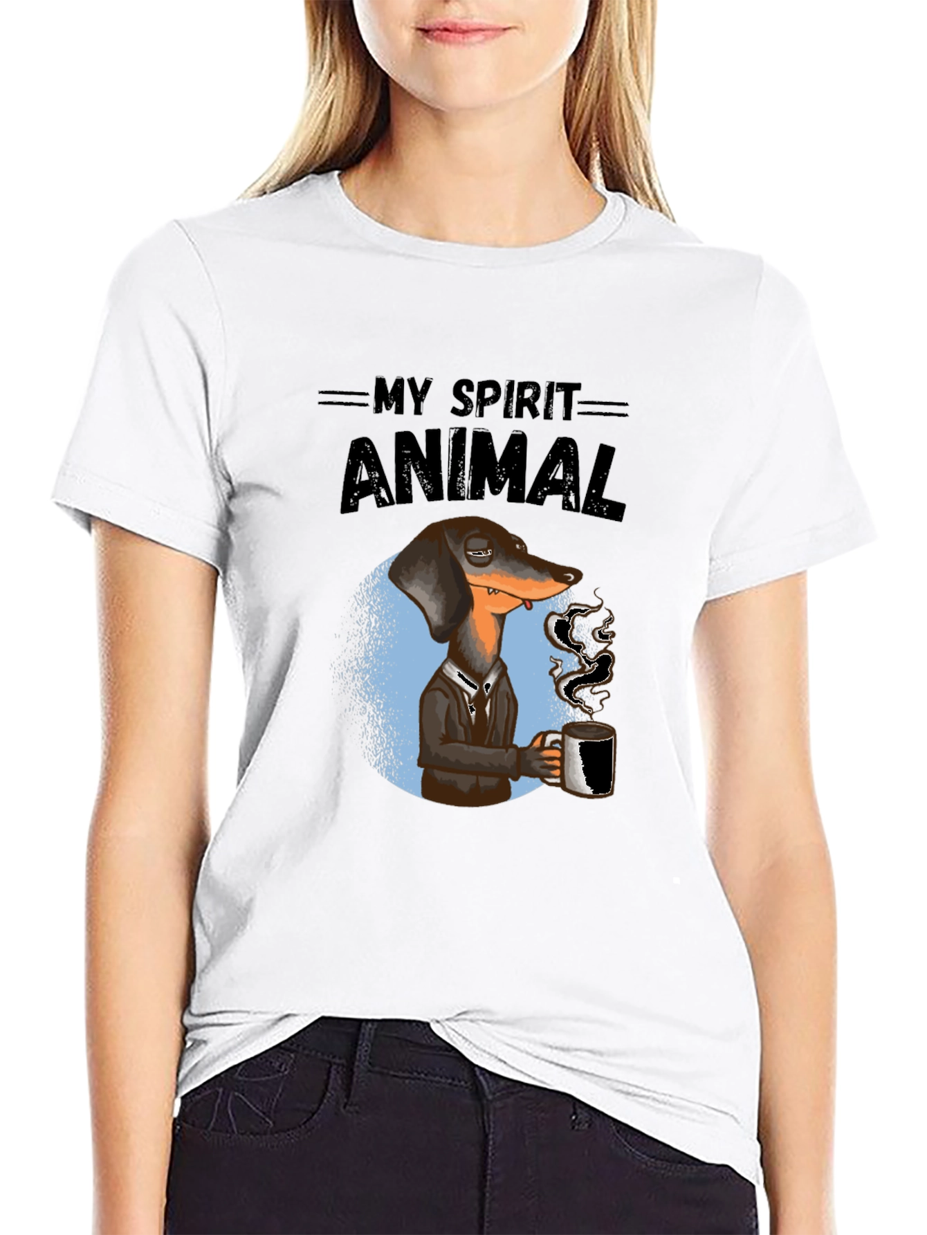 My Spirit Animal Dachshund Coffee T-Shirt