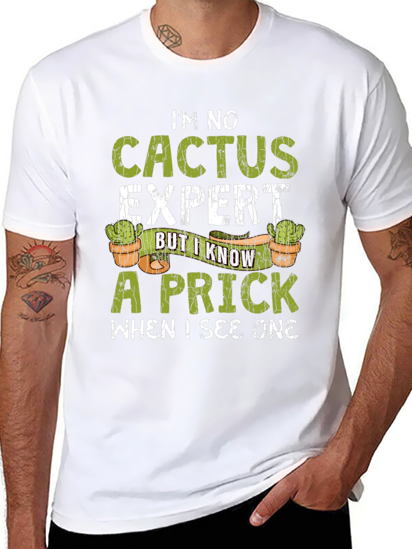 Im No Cactus Expert Funny Mens T-Shirt