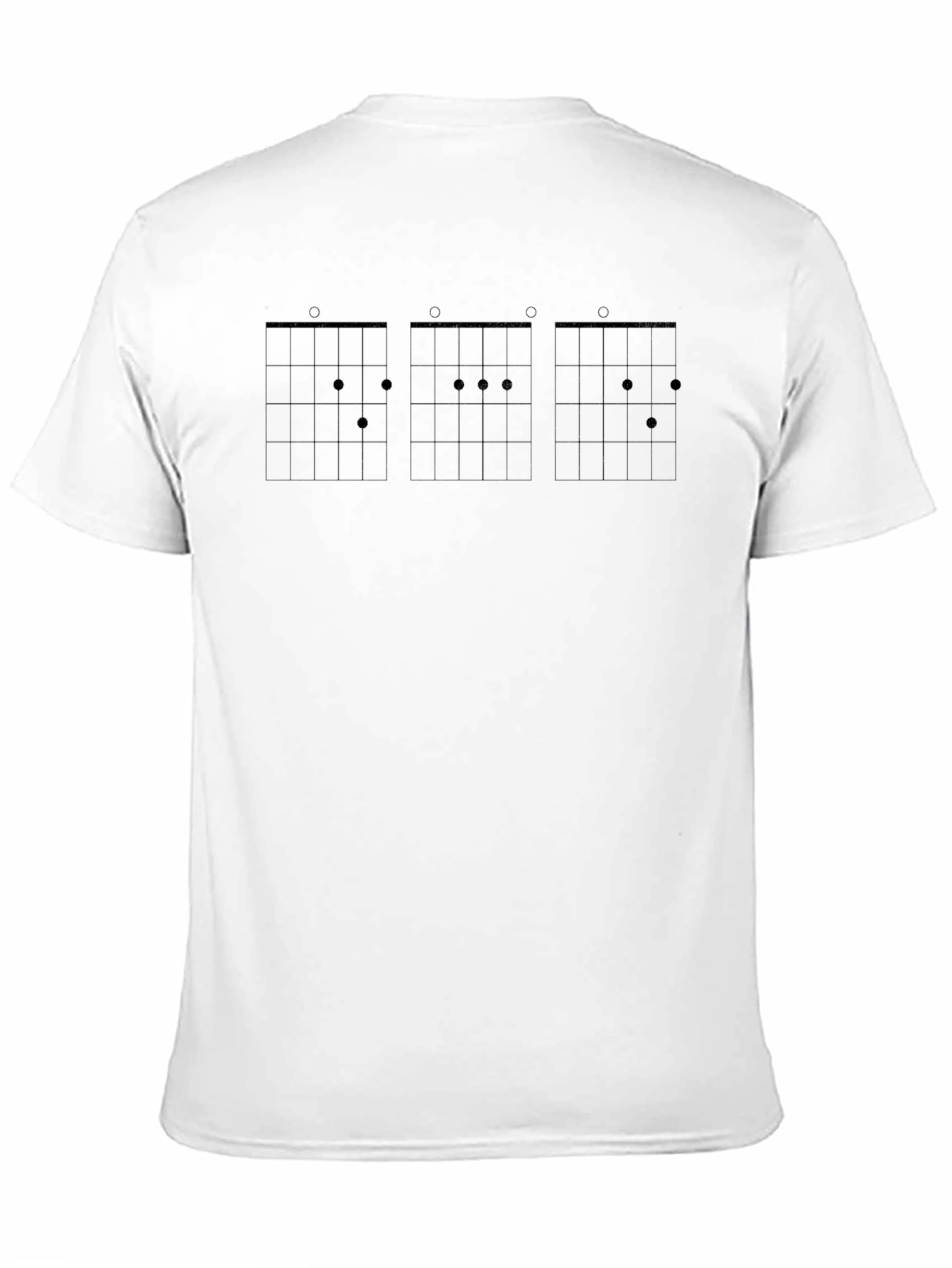 Guitar Chord Diagram Black T-Shirt