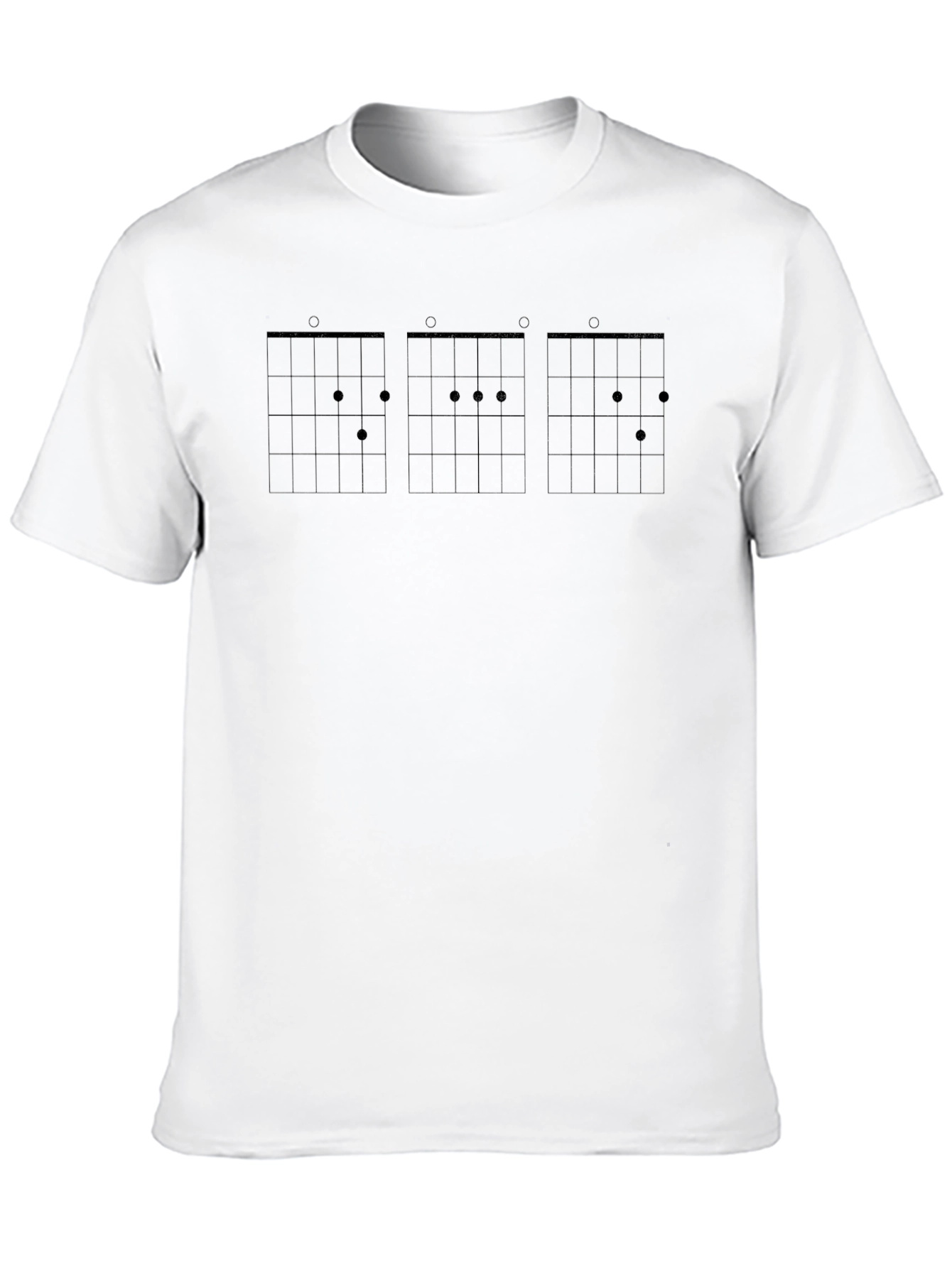 Guitar Chord Diagram Black T-Shirt