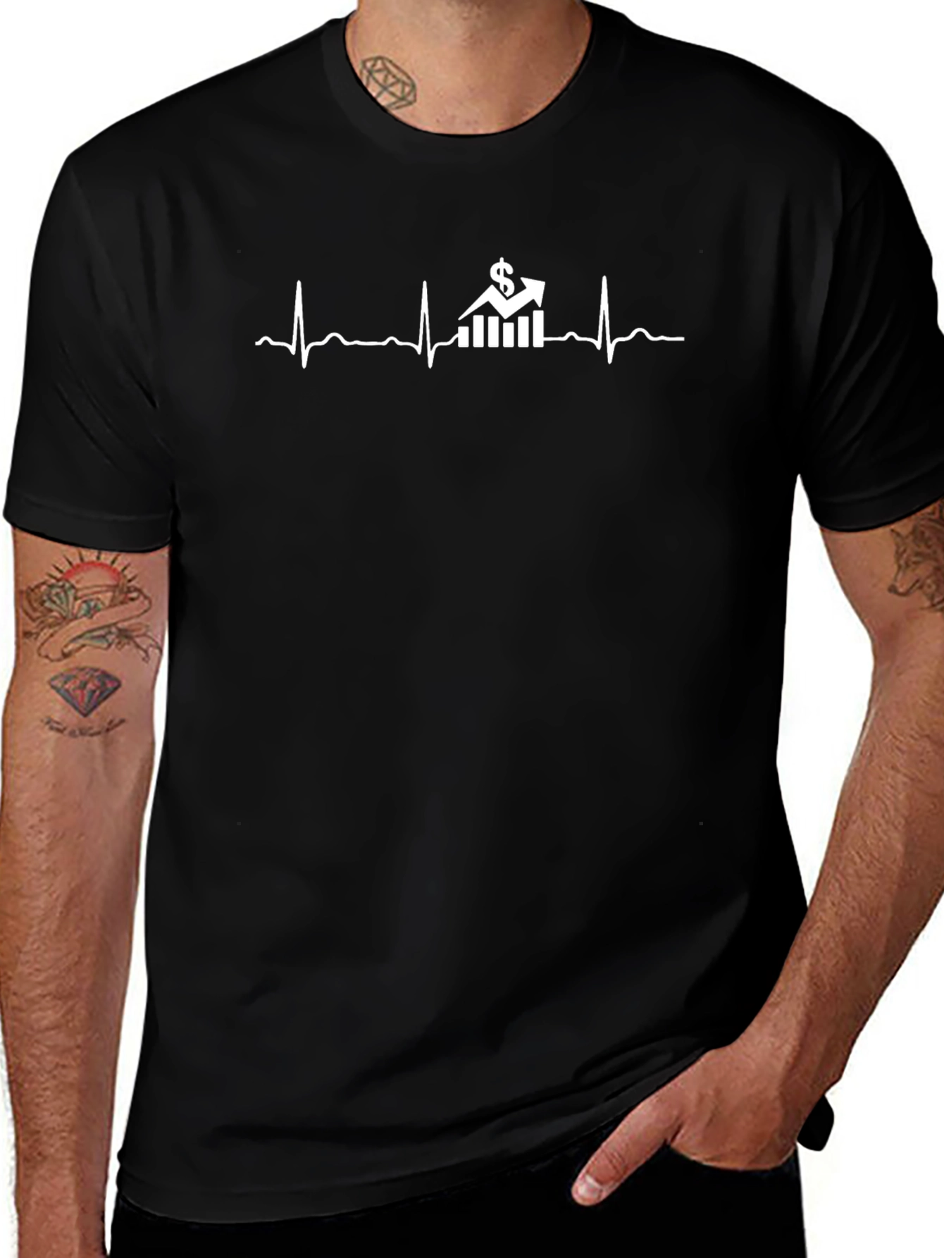 Trader Heartbeat Graphic Tee