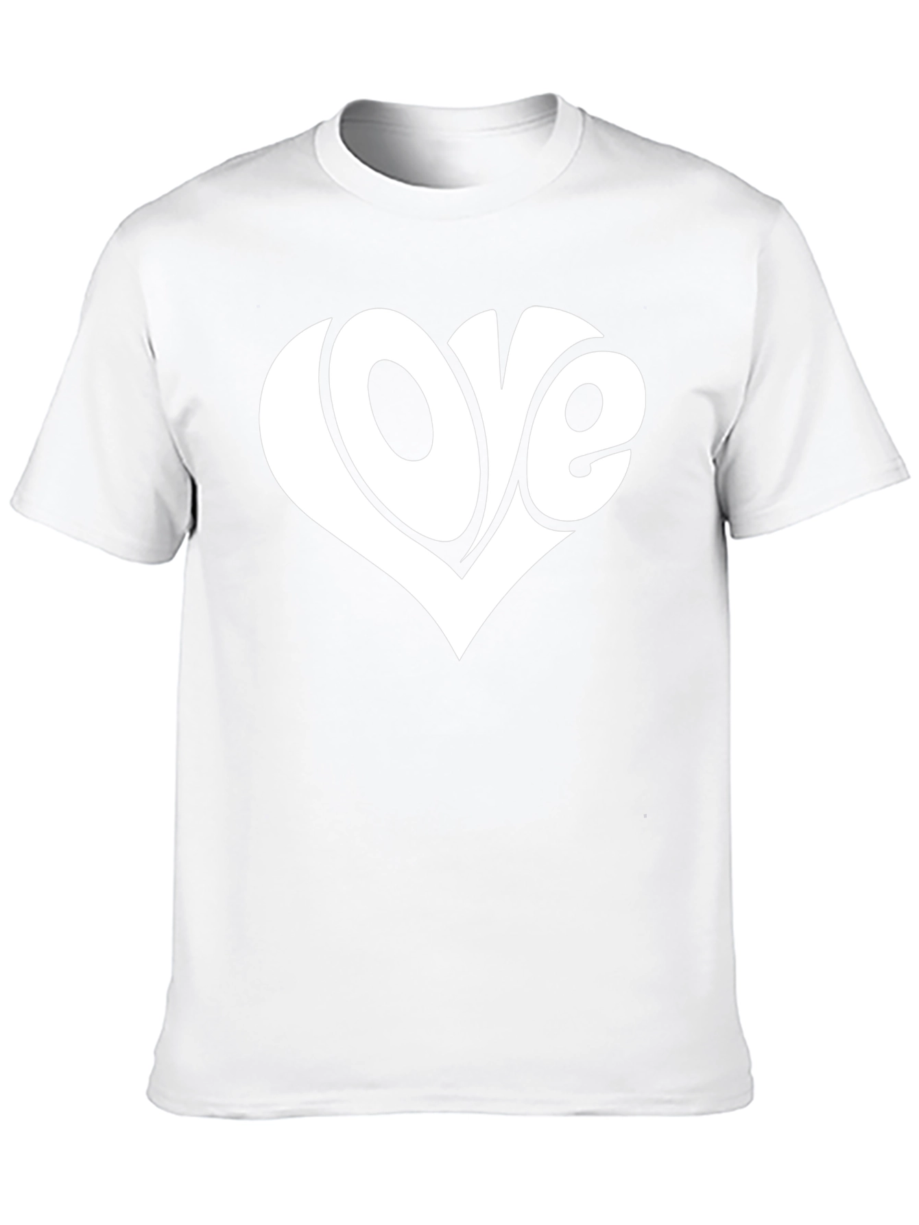 Love Heart Graphic T-Shirt - Black Casual Tee