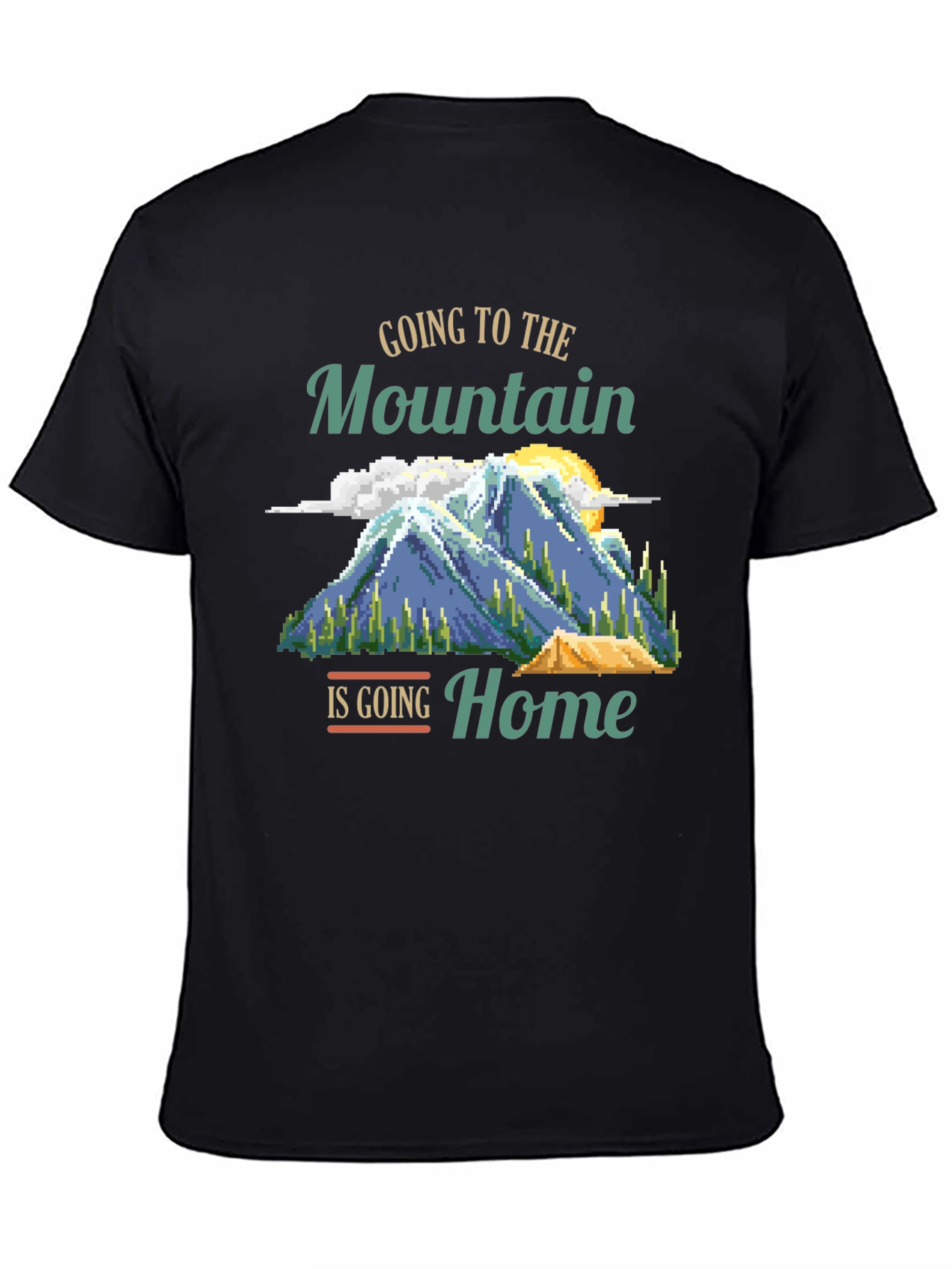 Mountain Home Graphic Tee - Camping Adventure Shirt