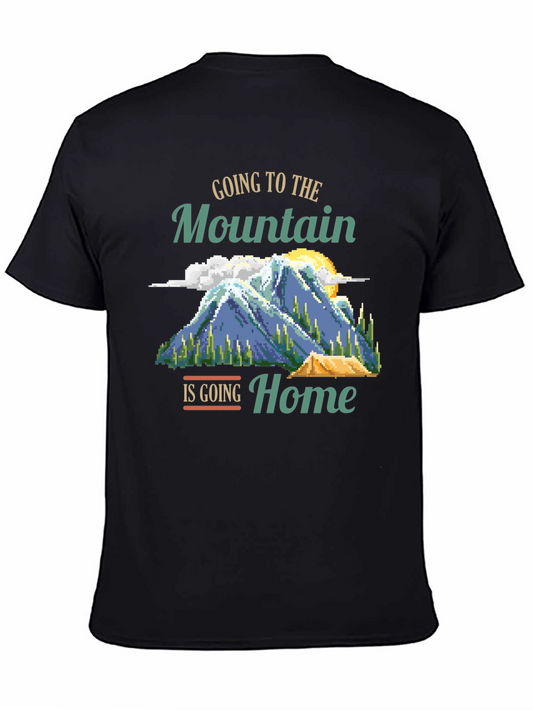Mountain Home Graphic Tee - Camping Adventure Shirt