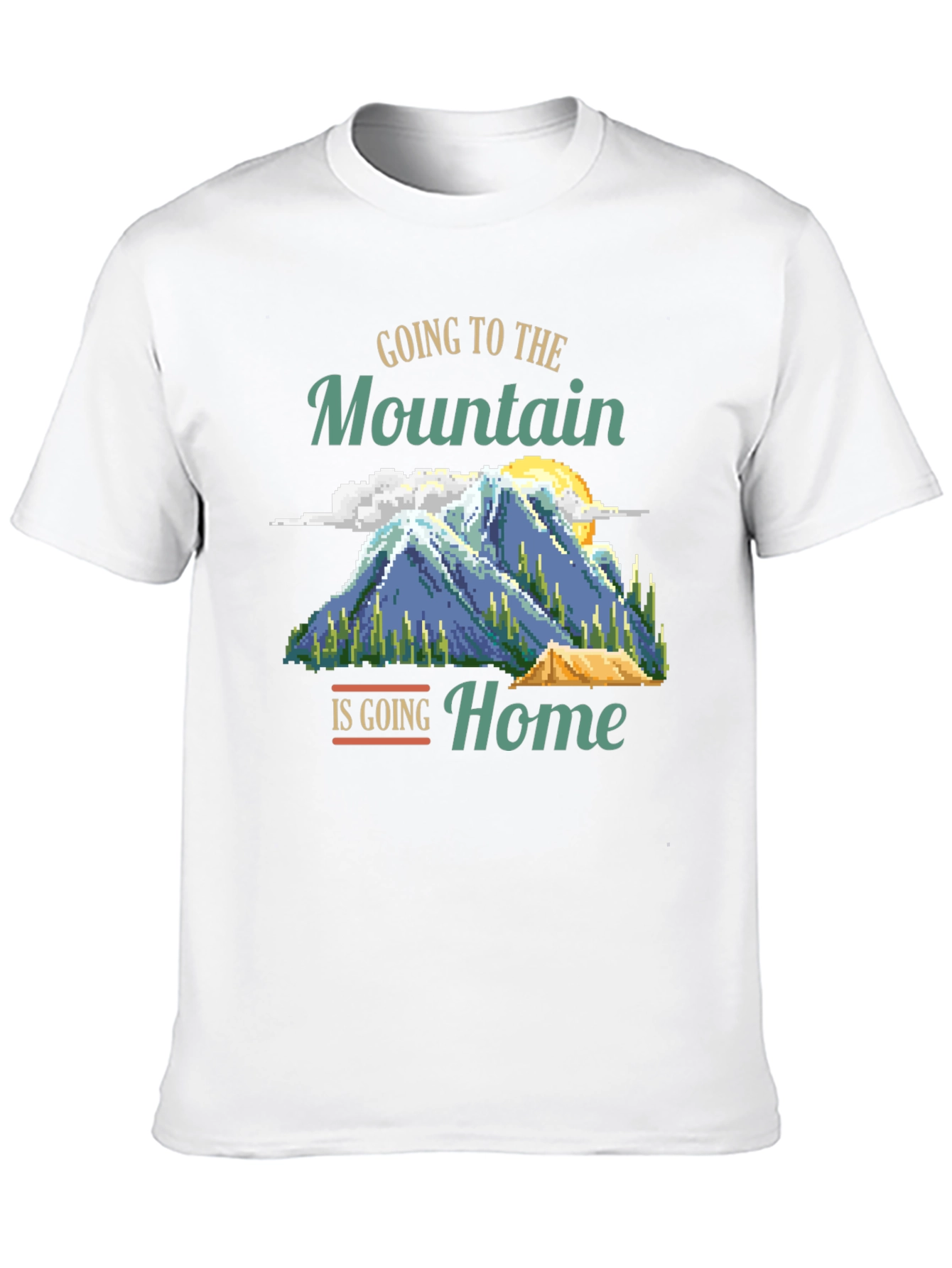 Mountain Home Graphic Tee - Camping Adventure Shirt