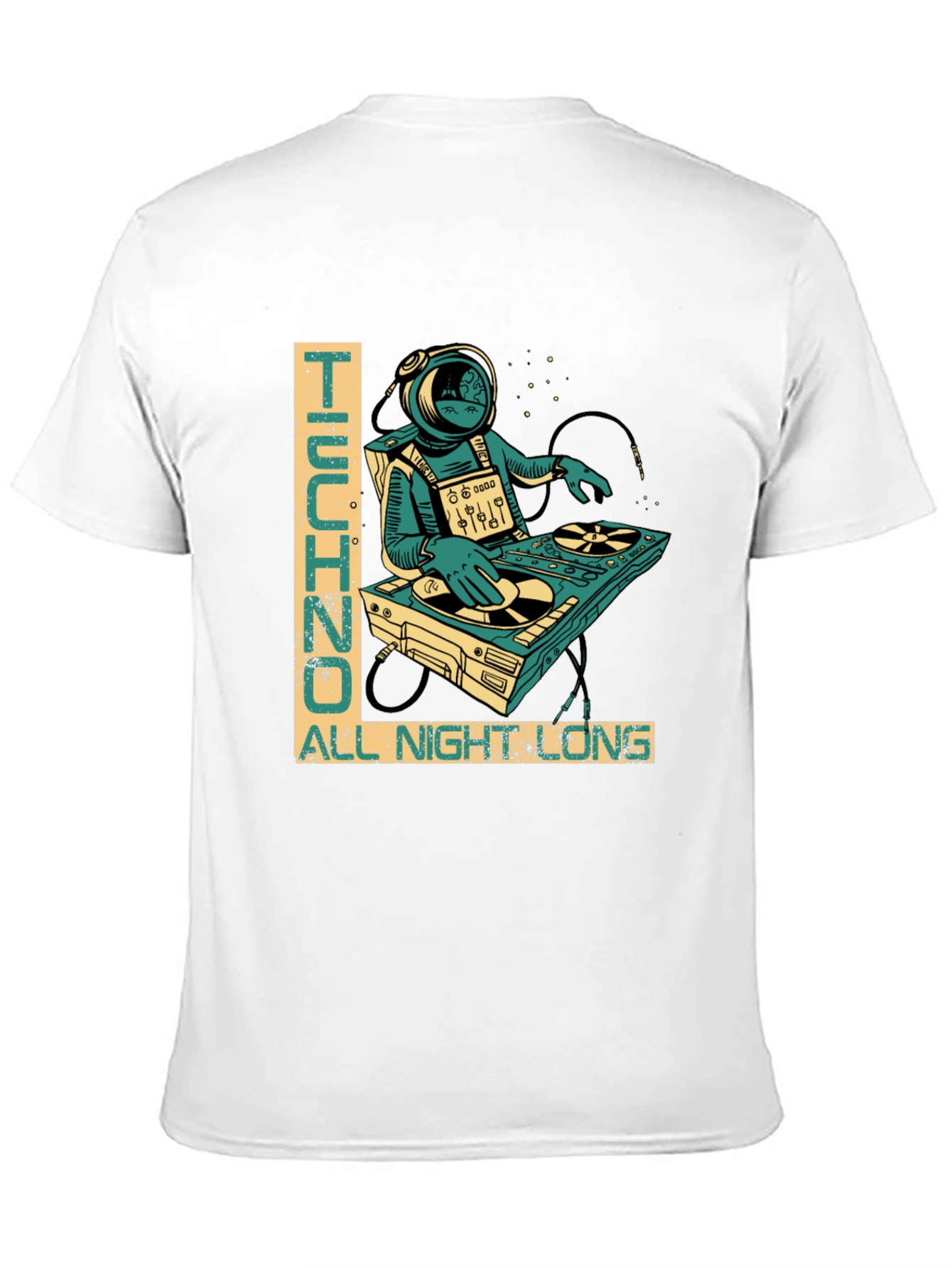 Techno All Night Long Graphic T-Shirt
