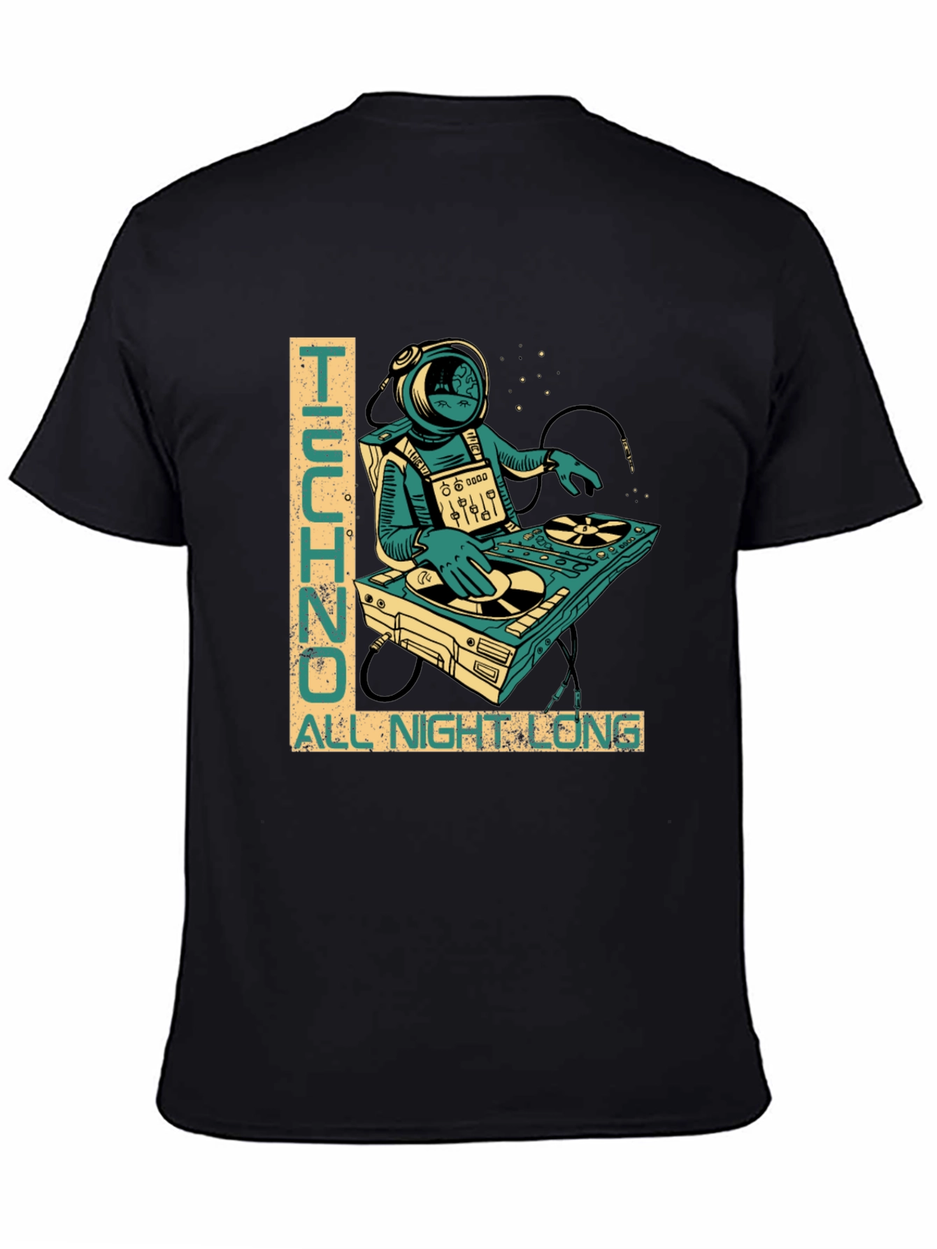 Techno All Night Long Graphic T-Shirt