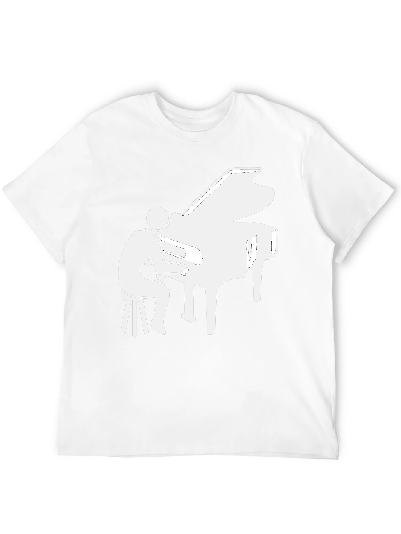 Piano Player Graphic Tee - Musician T-Shirt