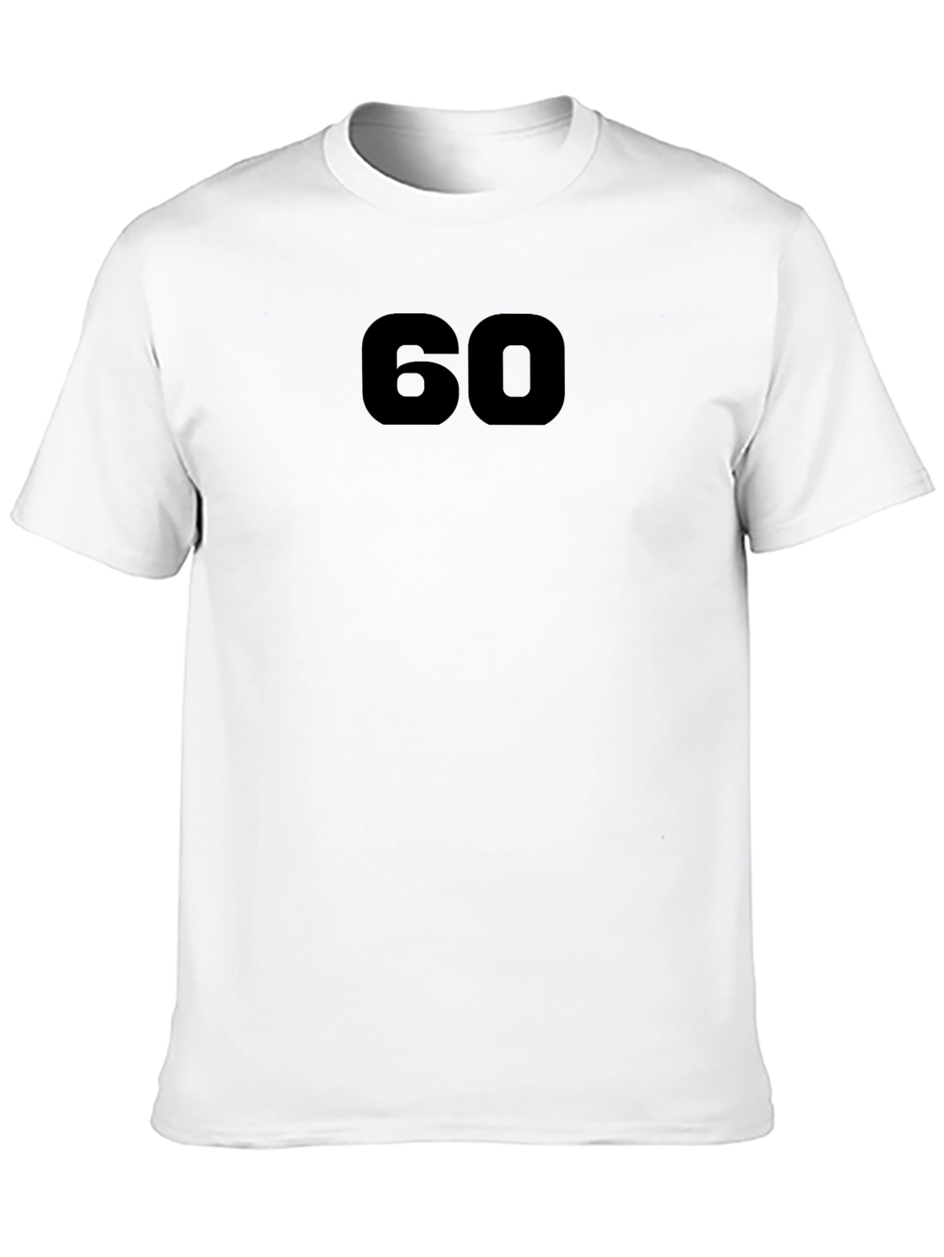 60 Black Tee - Unisex Cotton Blend