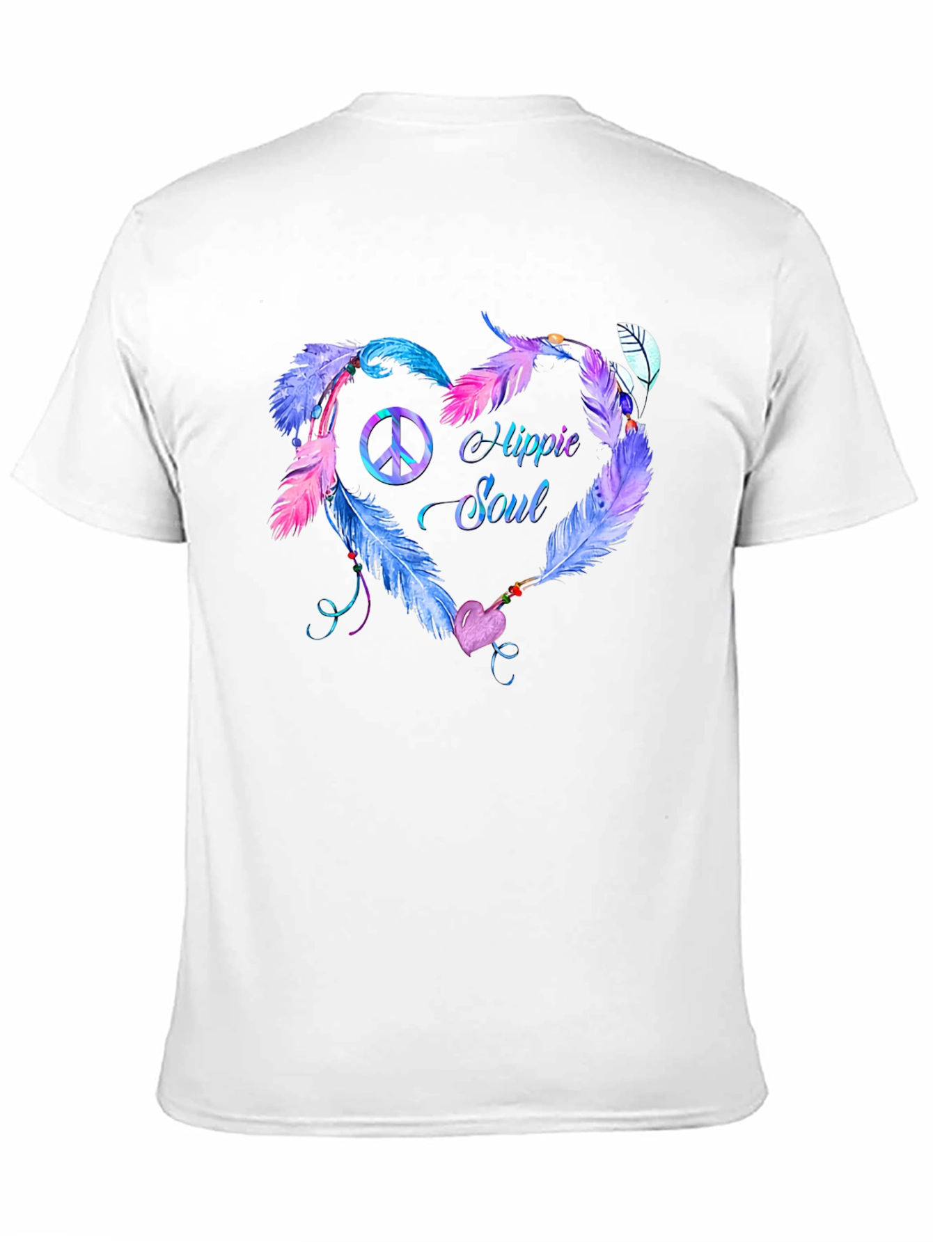 Hippie Soul Feather Heart T-Shirt