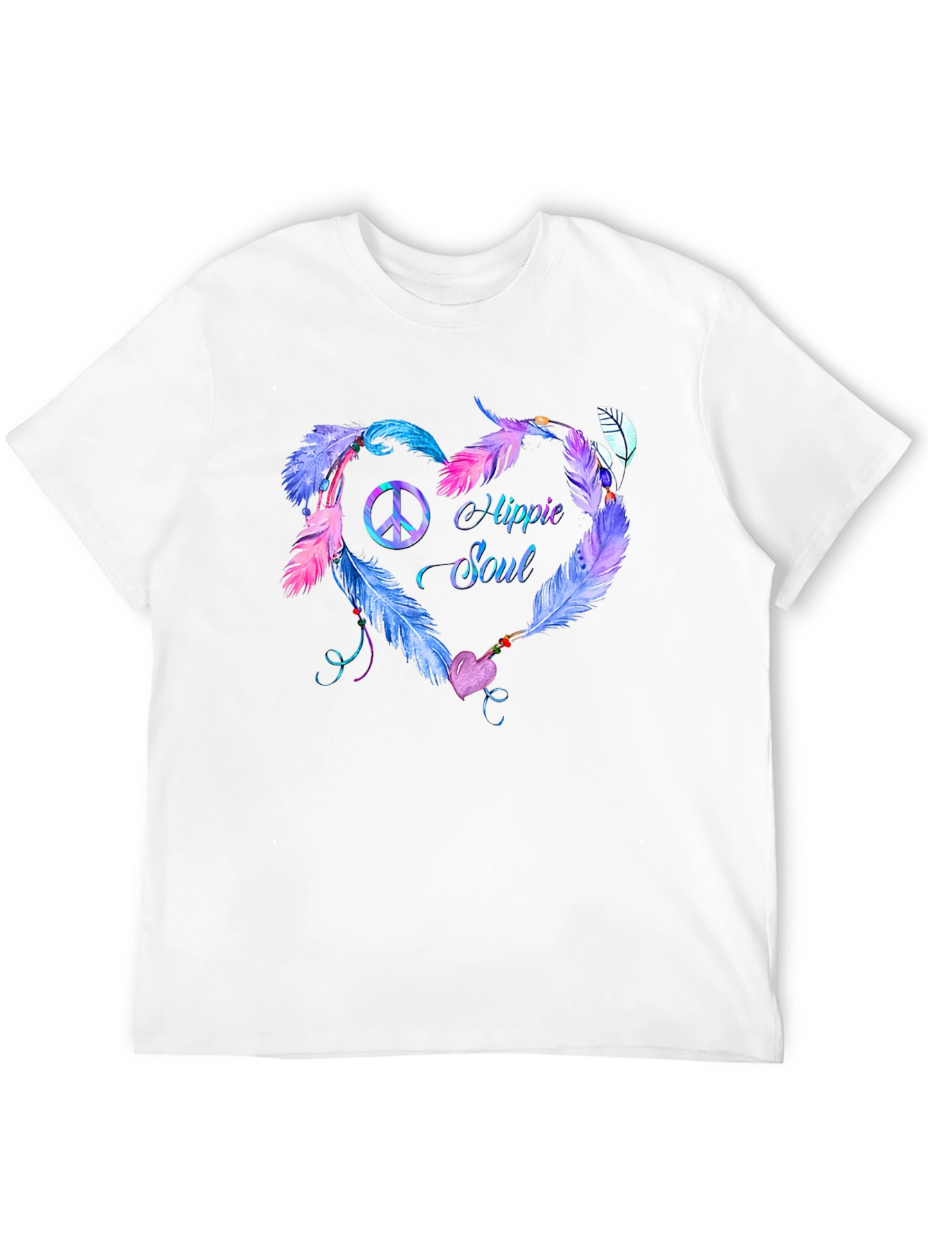 Hippie Soul Feather Heart T-Shirt