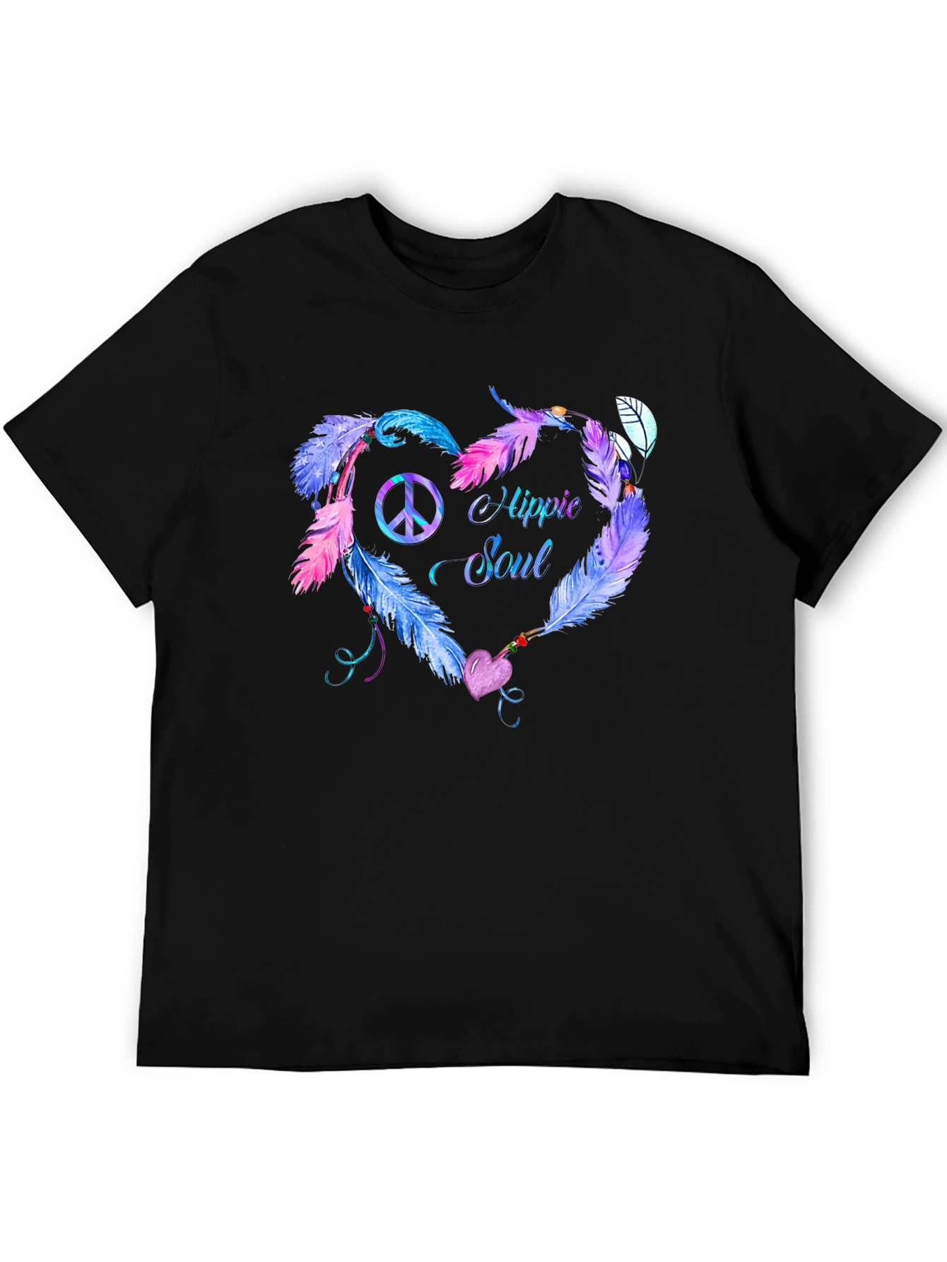 Hippie Soul Feather Heart T-Shirt