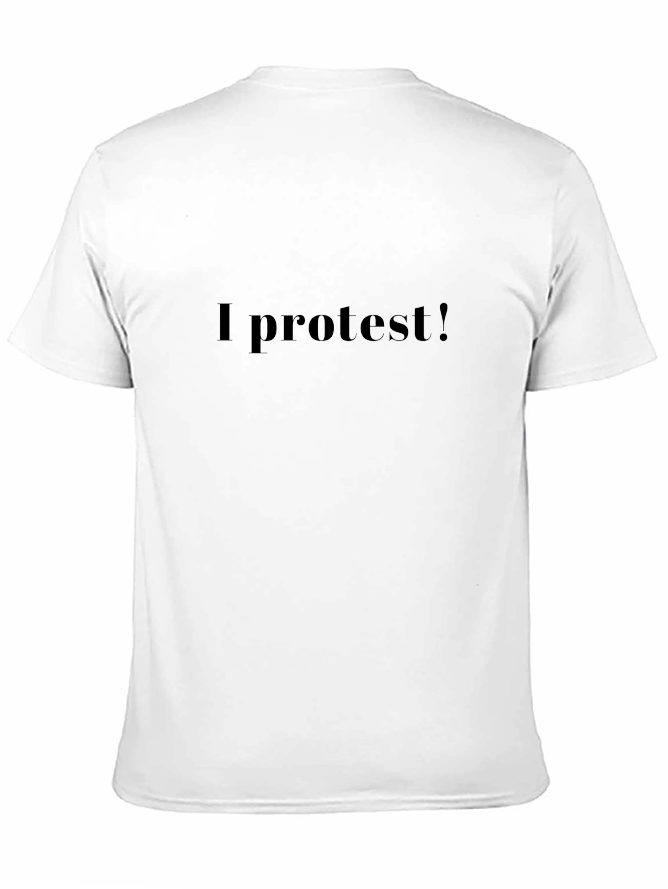 I Protest! Graphic Black T-Shirt