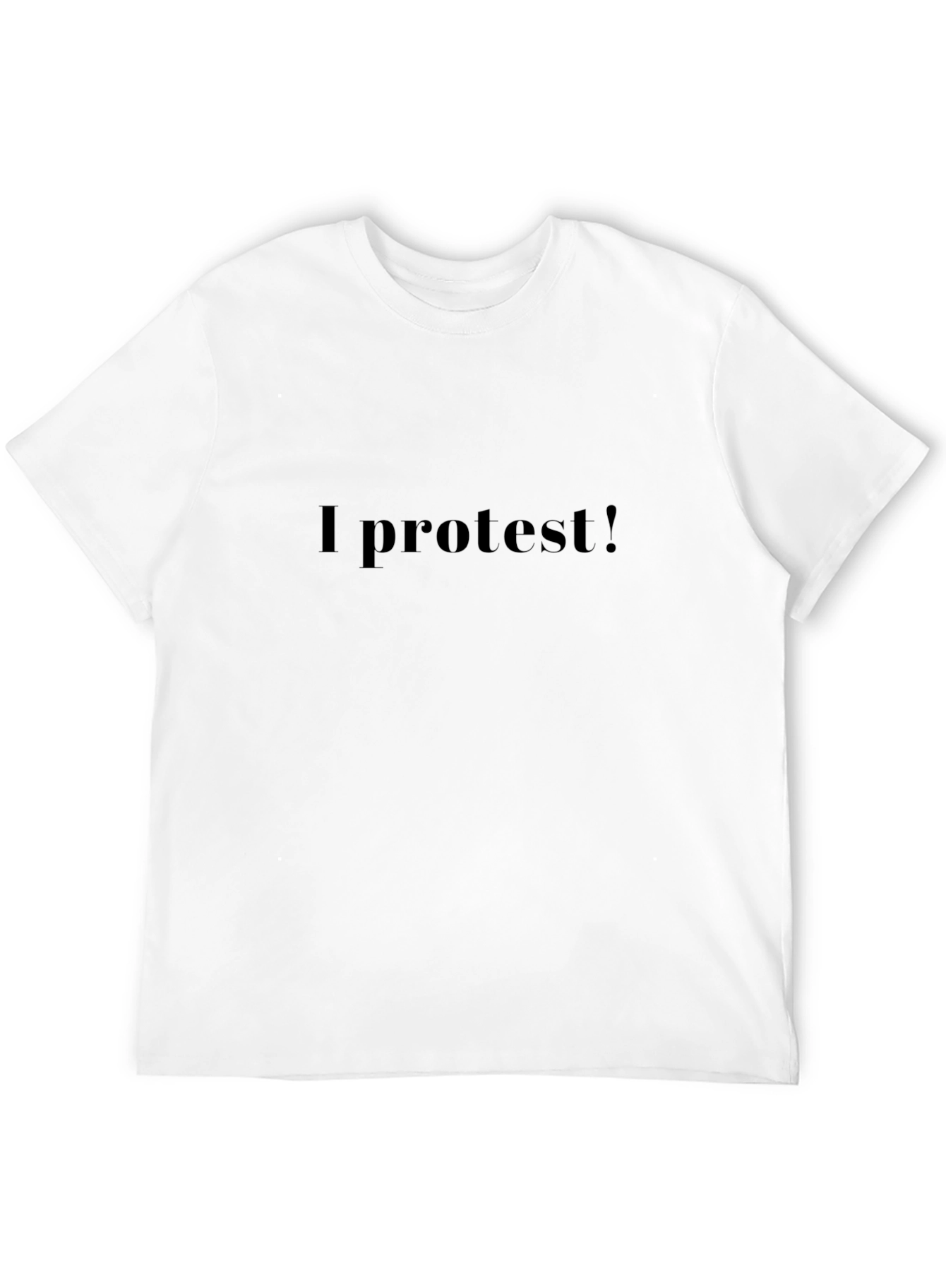 I Protest! Graphic Black T-Shirt