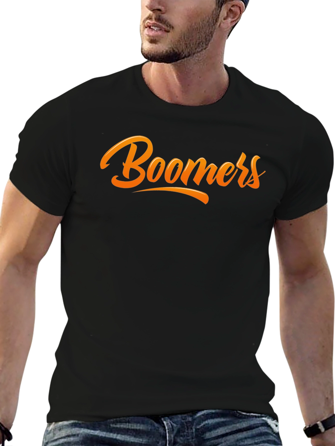 Boomers Graphic Tee - Stylish Black T-Shirt