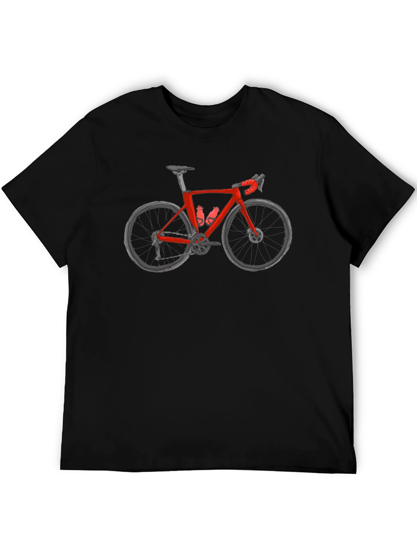 Cycling T-Shirt - Red Bike Graphic Tee
