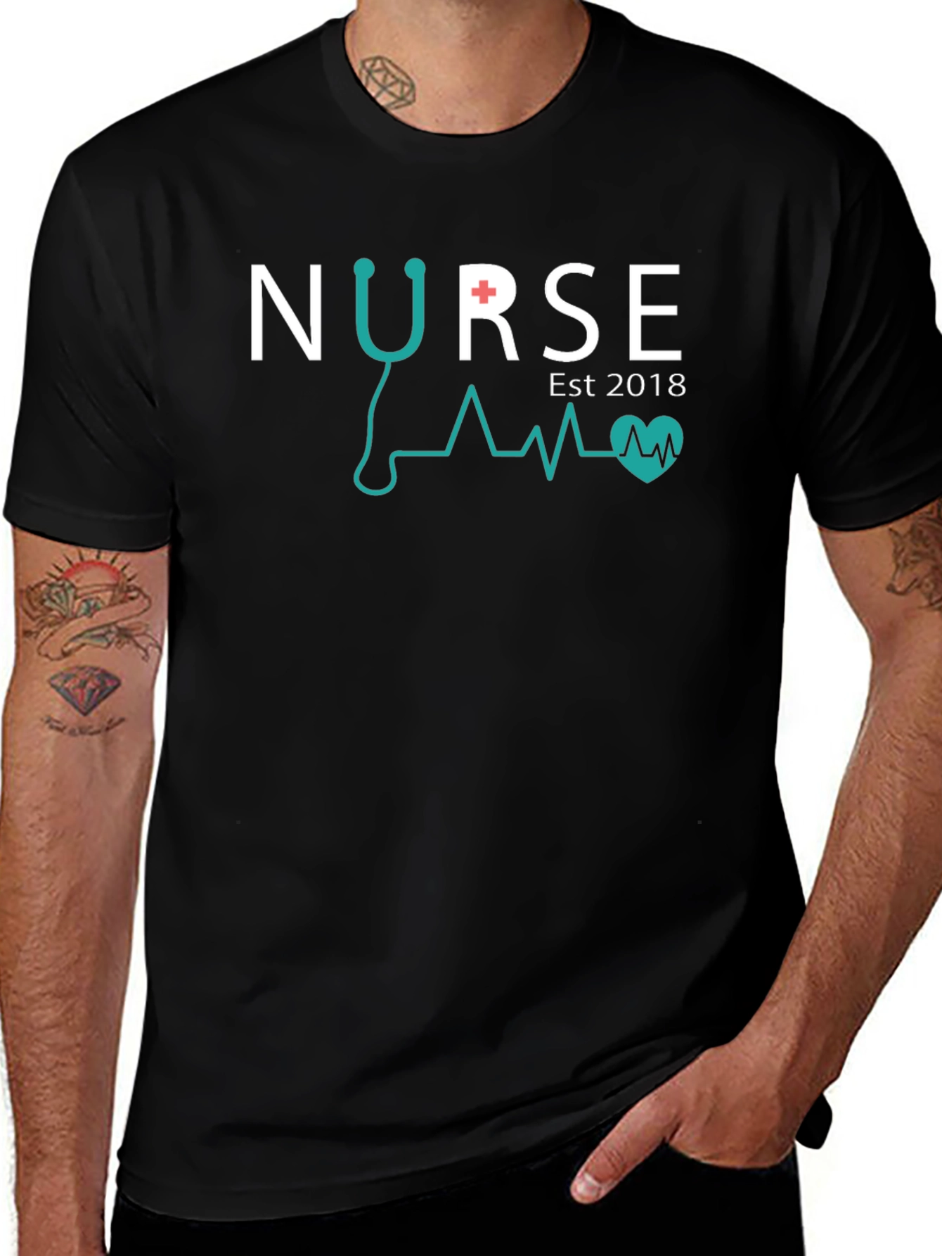 Nurse Est 2018 T-Shirt Black