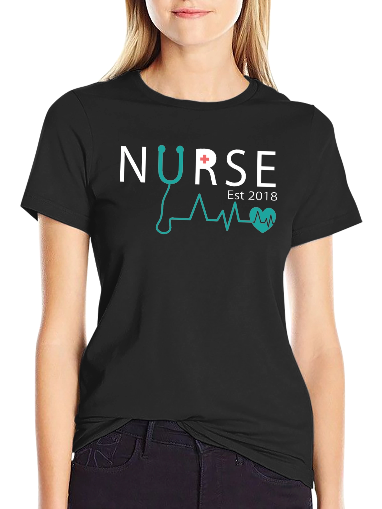 Nurse Est 2018 T-Shirt Black