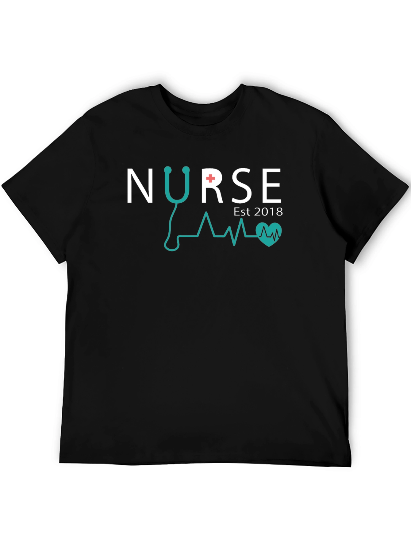 Nurse Est 2018 T-Shirt Black