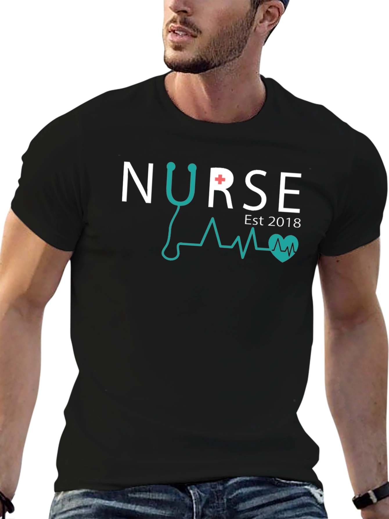 Nurse Est 2018 T-Shirt Black