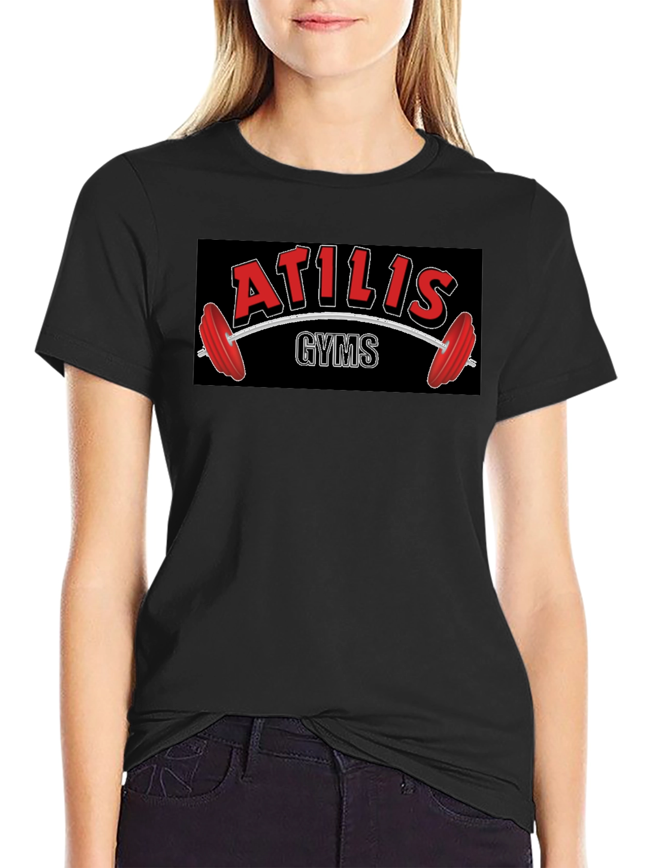 Atilis Gyms Black T-Shirt - Weightlifting Apparel