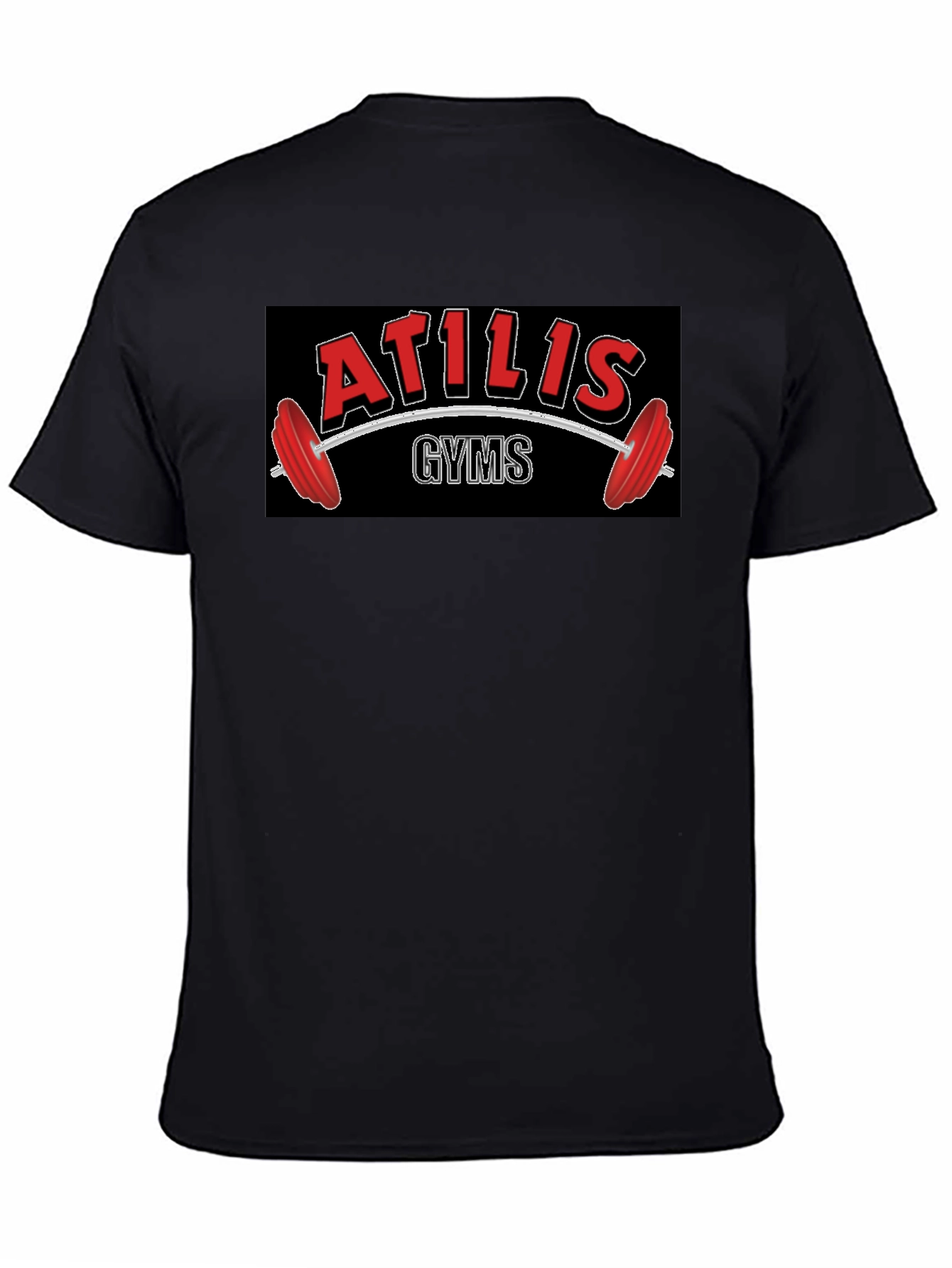 Atilis Gyms Black T-Shirt - Weightlifting Apparel