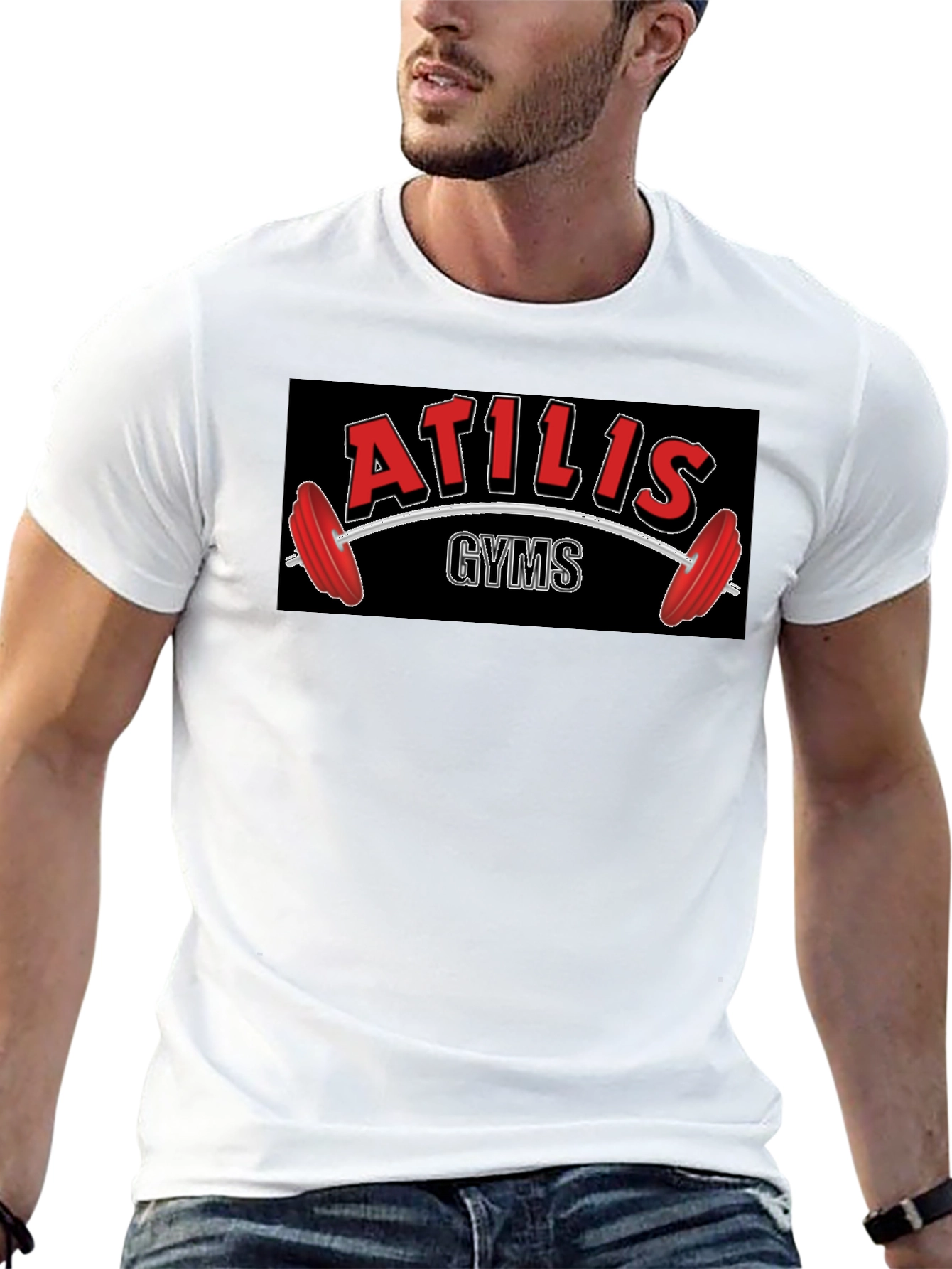 Atilis Gyms Black T-Shirt - Weightlifting Apparel