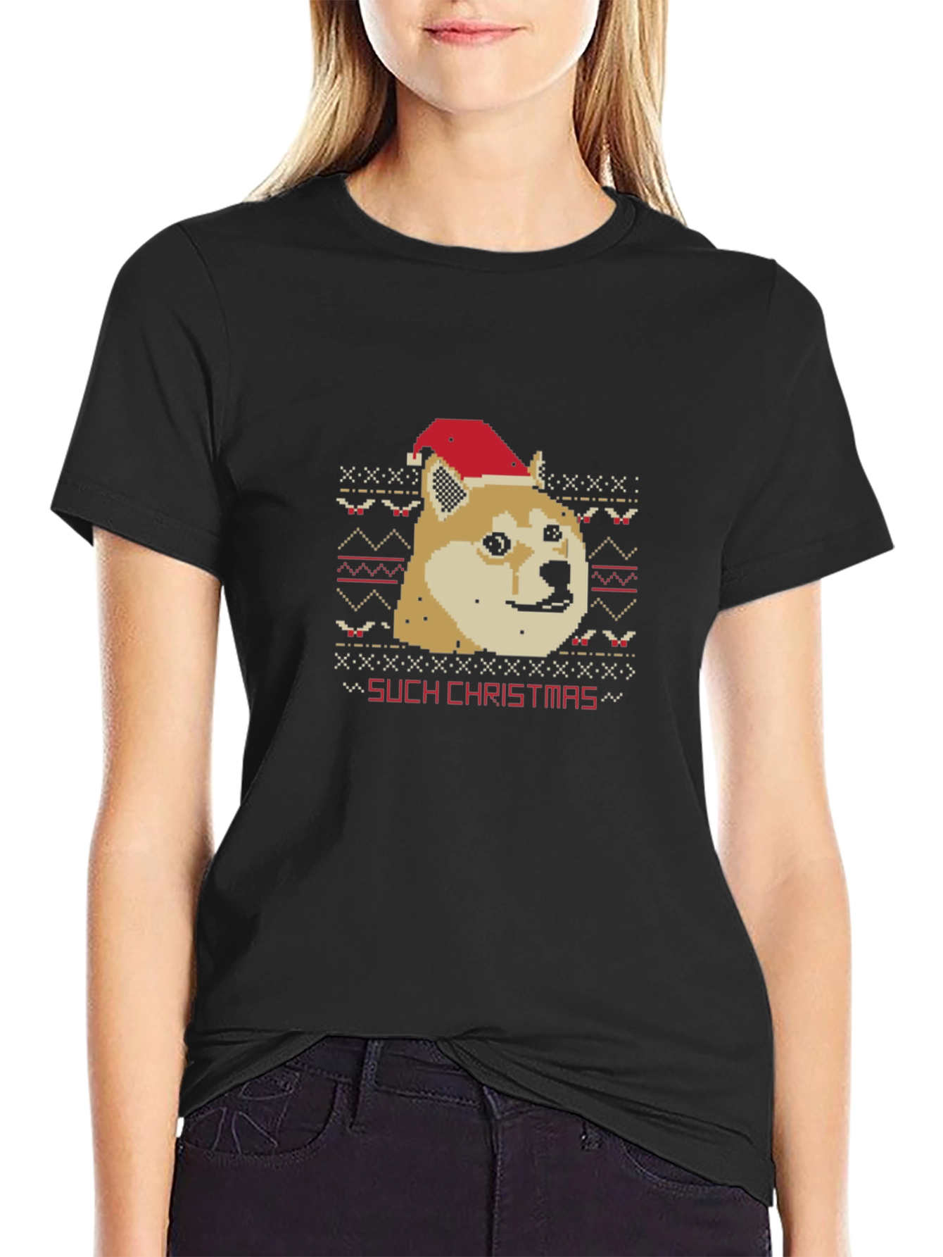 Doge Christmas Sweater T-Shirt - Such Festive!