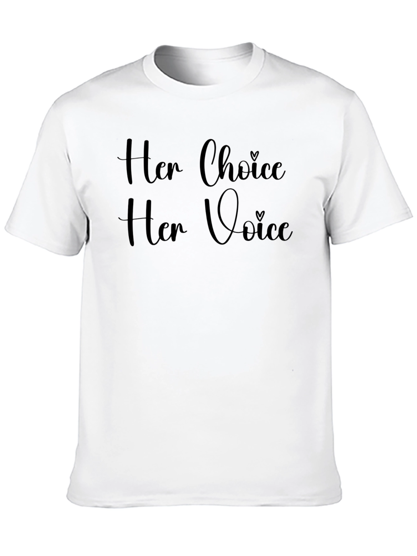 Her Choice Her Voice Graphic Tee - Black