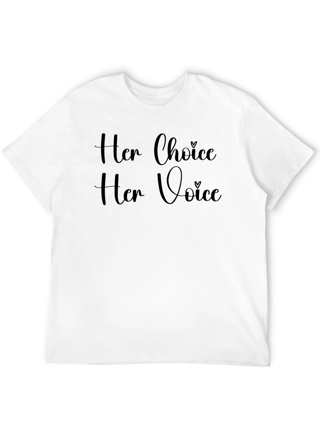 Her Choice Her Voice Graphic Tee - Black