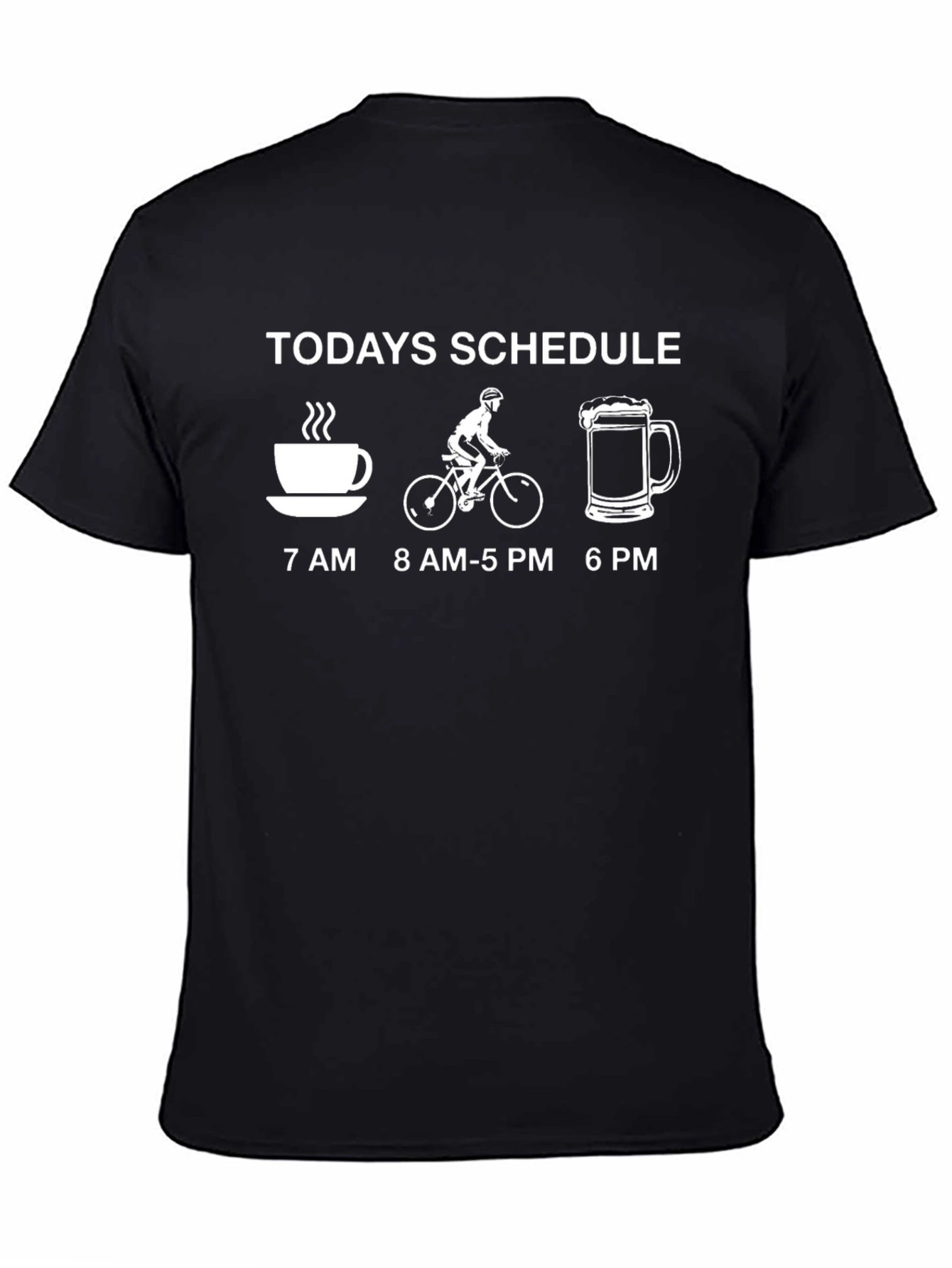 Todays Schedule T-Shirt - Coffee Bike Beer