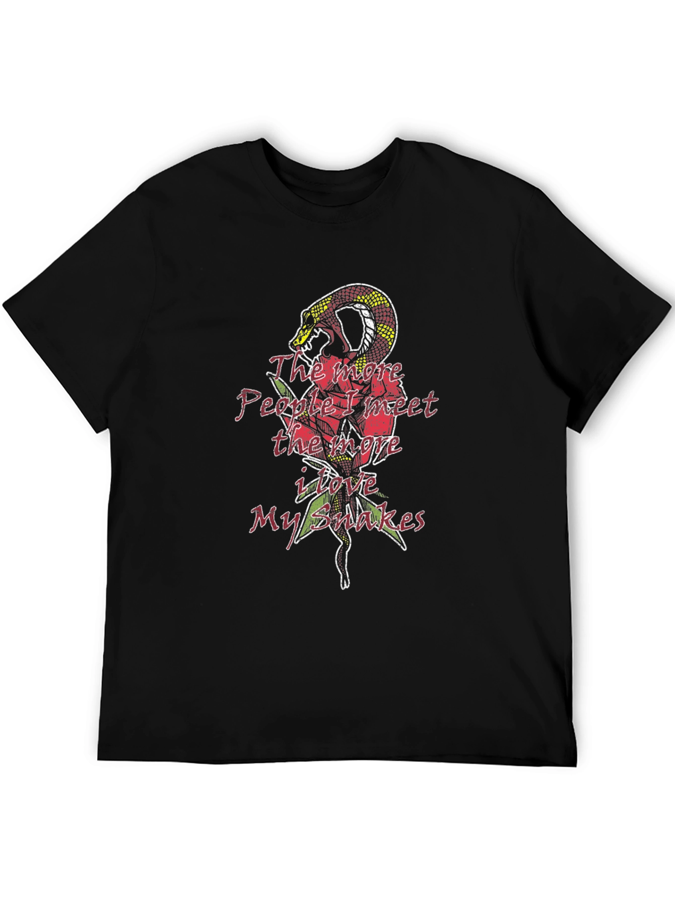 Mens Snake Rose T-Shirt
