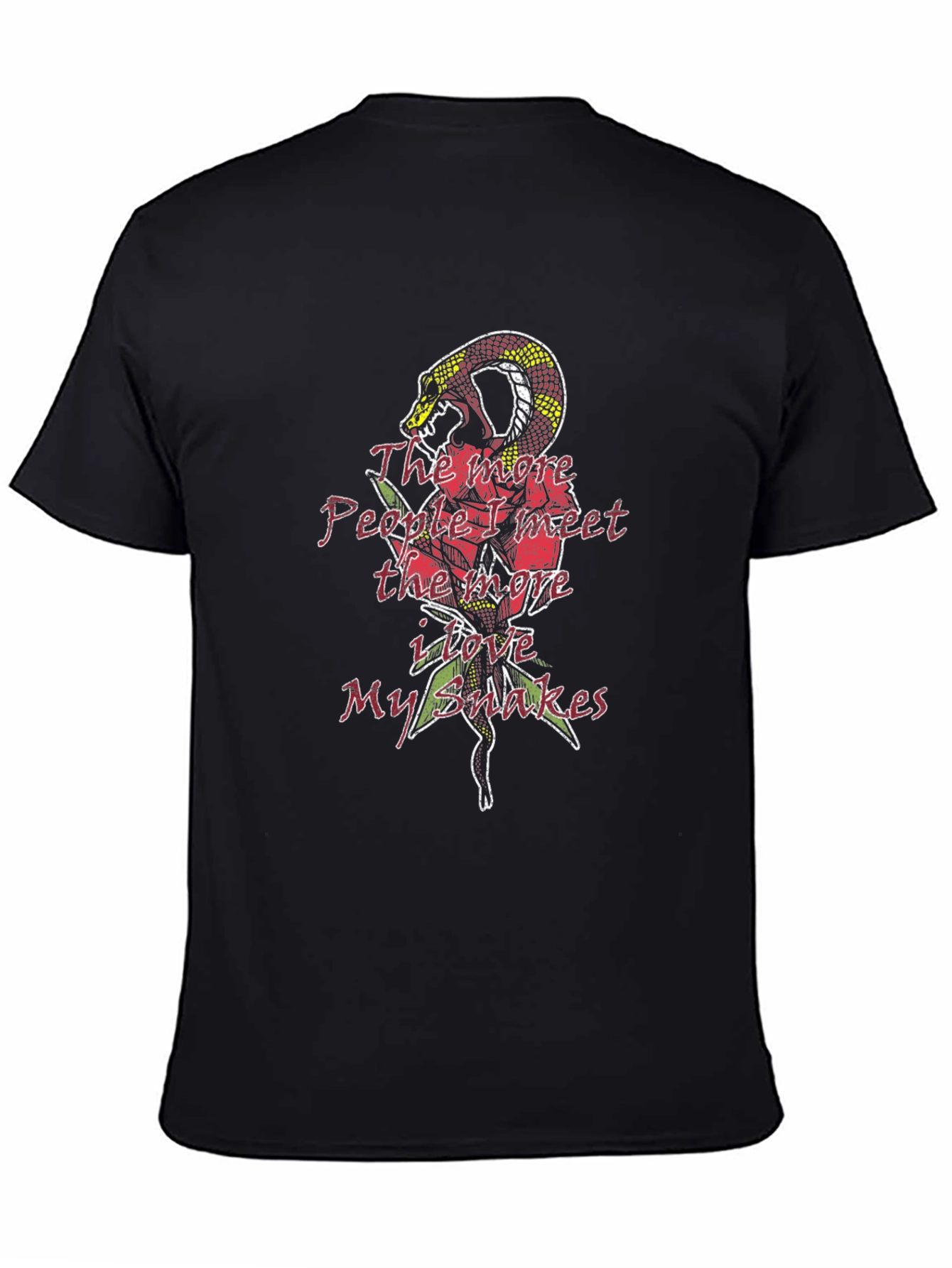 Mens Snake Rose T-Shirt