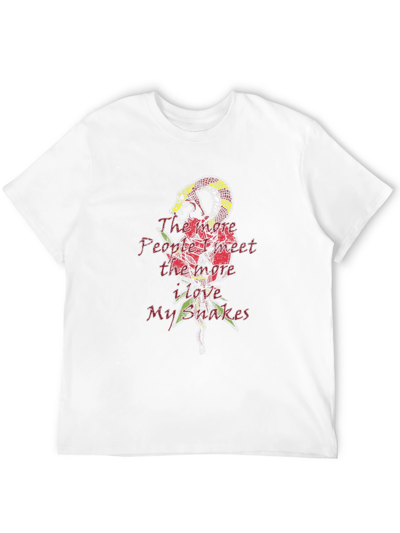 Mens Snake Rose T-Shirt