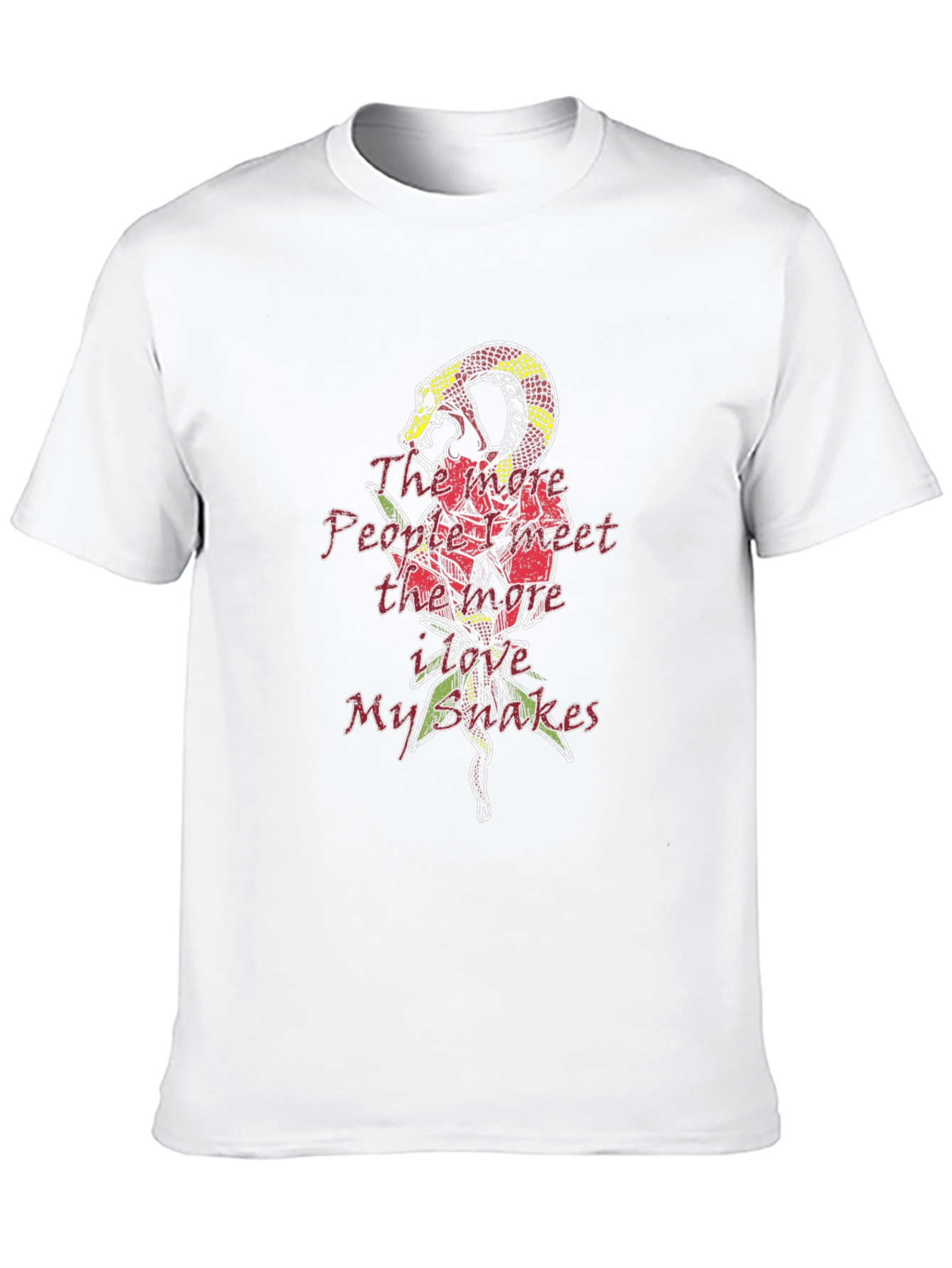 Mens Snake Rose T-Shirt