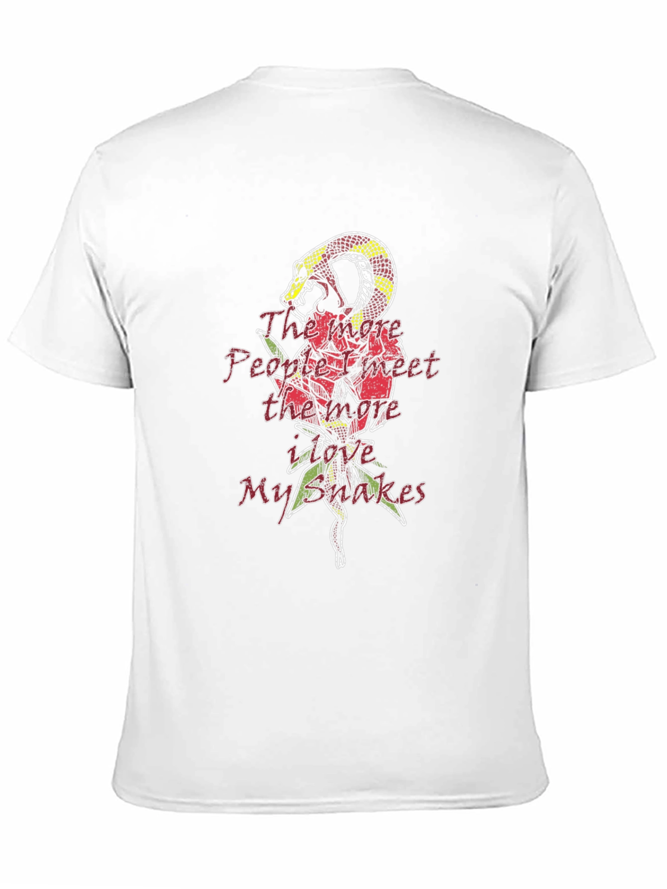 Mens Snake Rose T-Shirt
