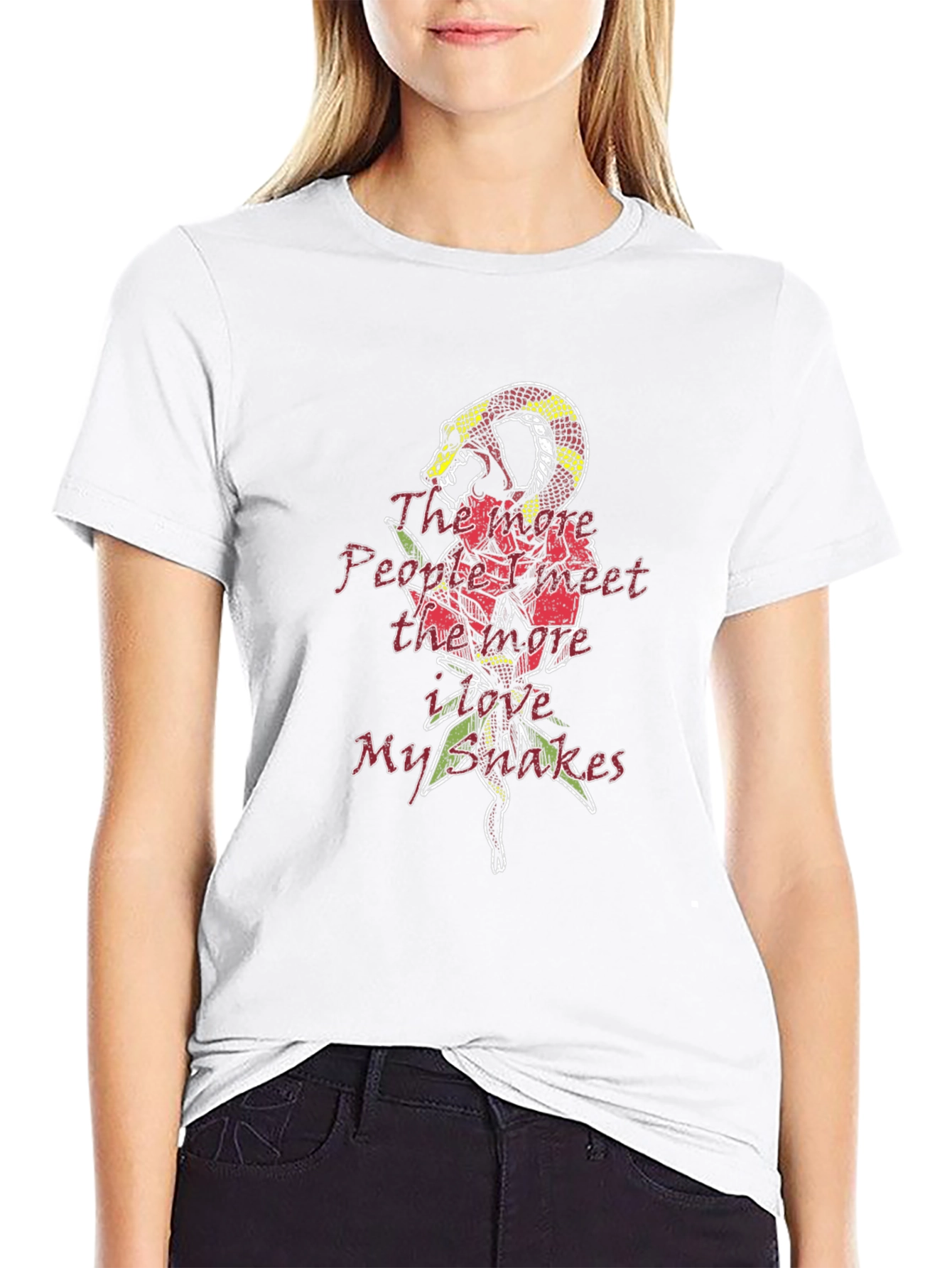 Mens Snake Rose T-Shirt