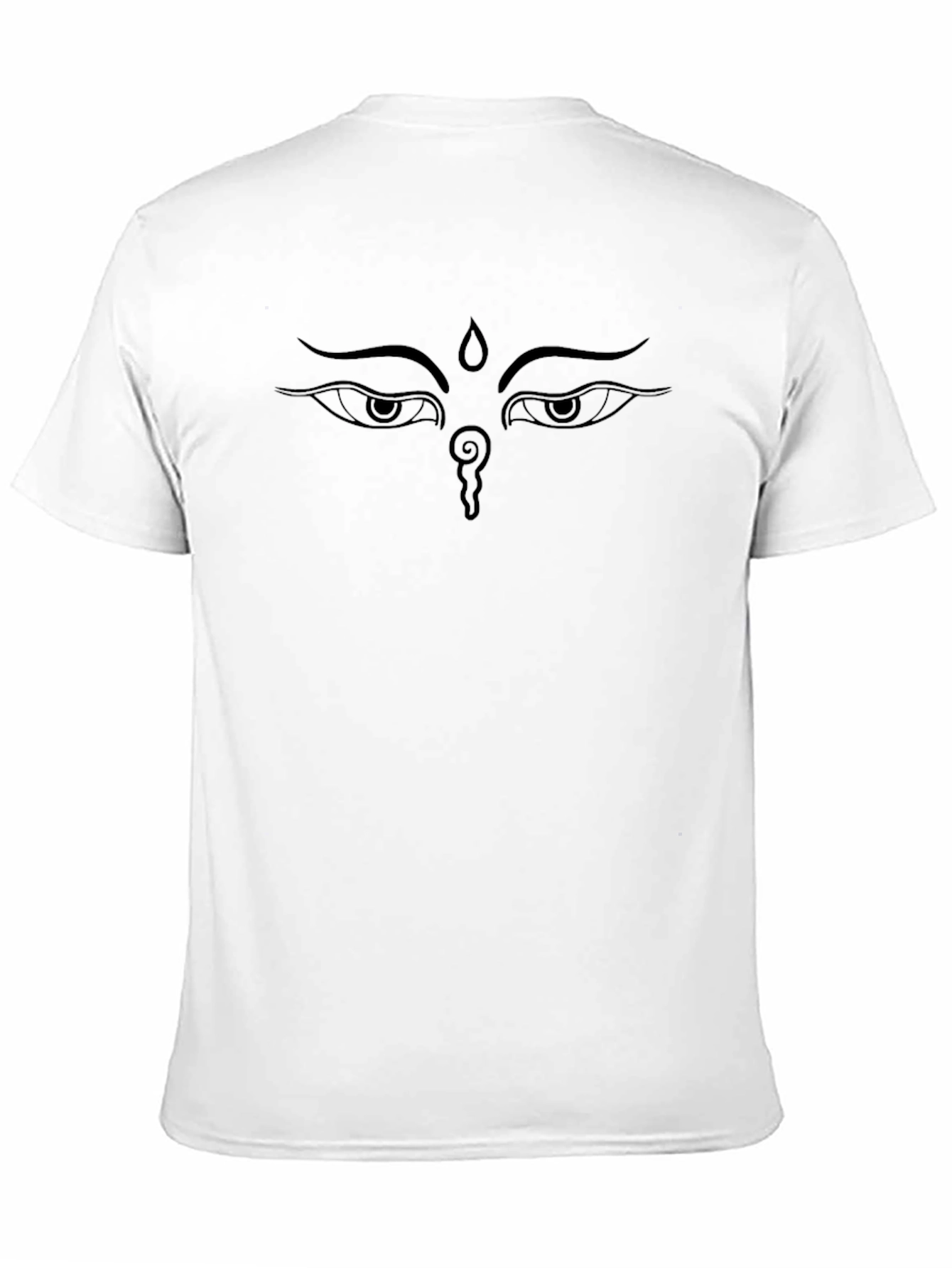 Buddha Eye Graphic Tee - Black Cotton T-Shirt