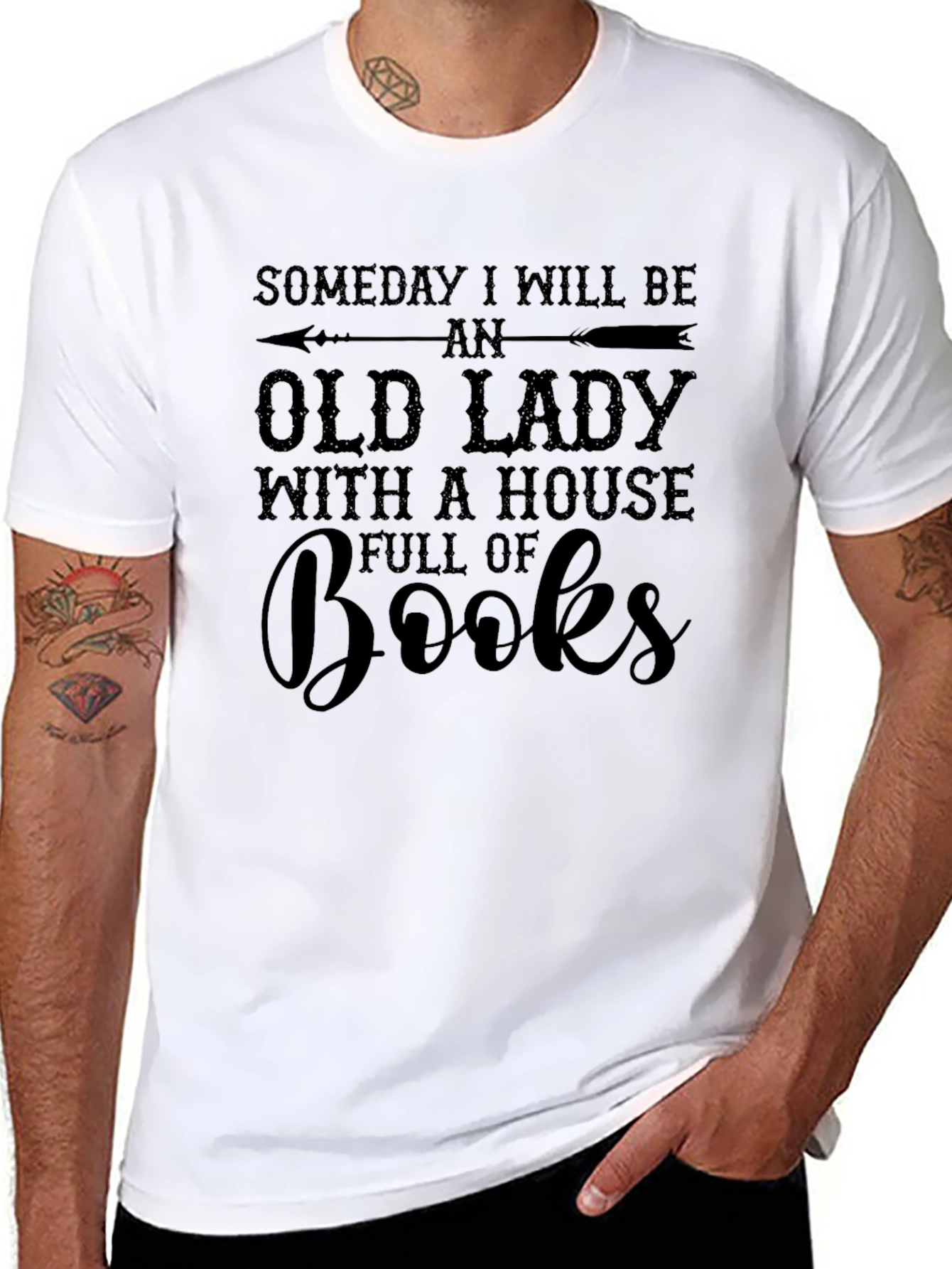 Someday Old Lady Books T-Shirt Book Lover Tee