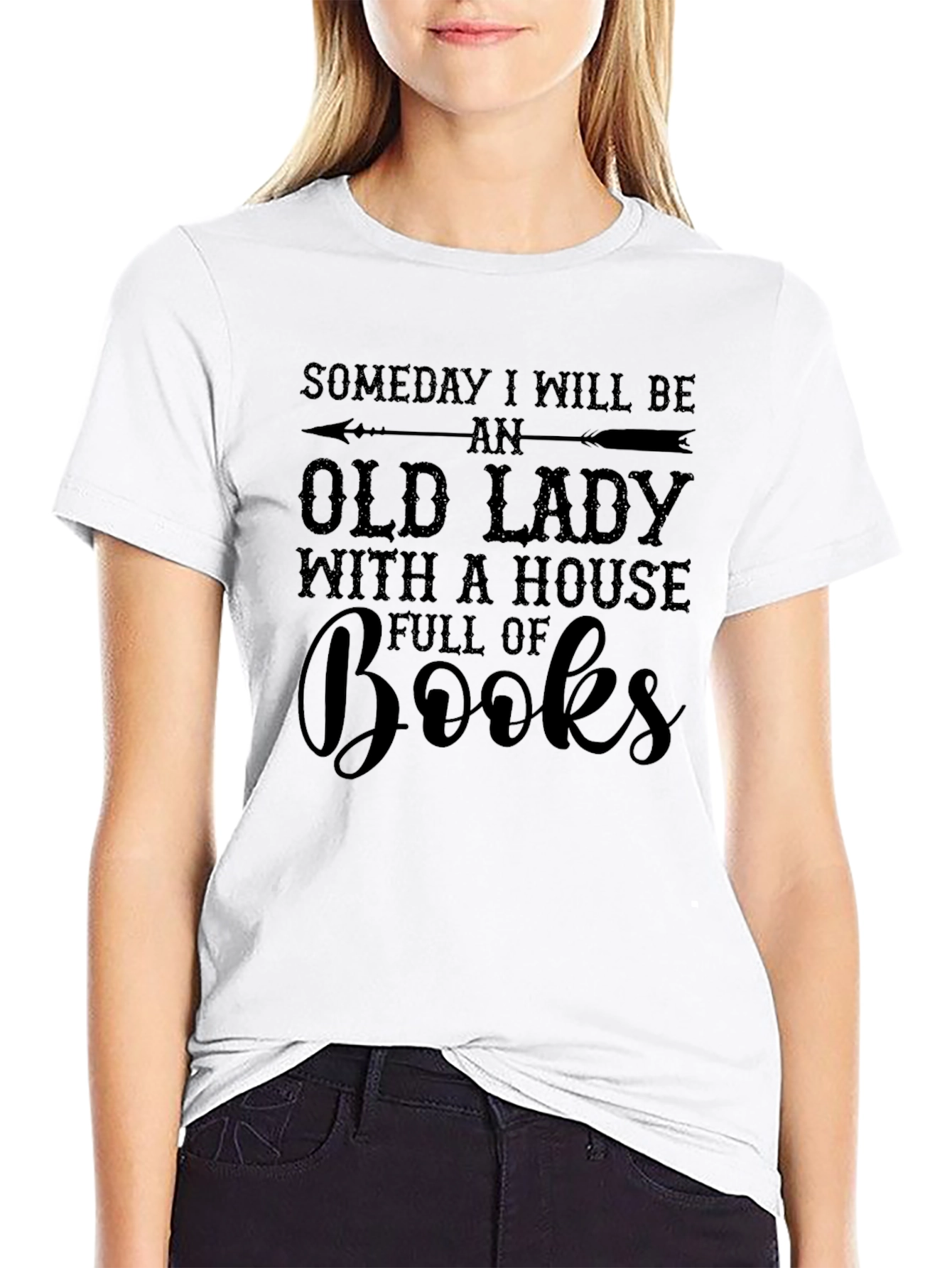Someday Old Lady Books T-Shirt Book Lover Tee