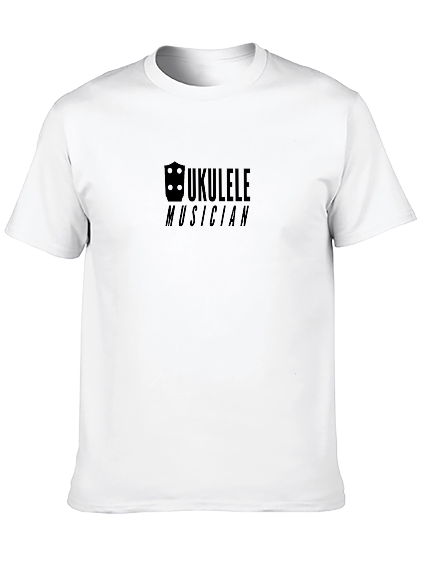 Ukulele Musician Black Graphic Tee