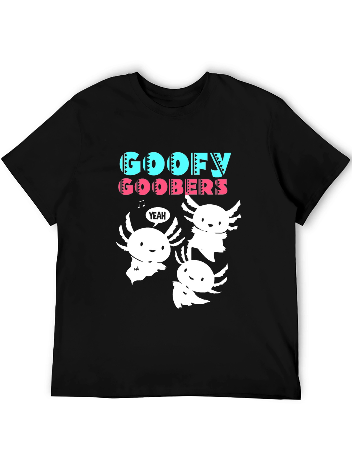 Goofy Goobers Axolotl Black T-Shirt