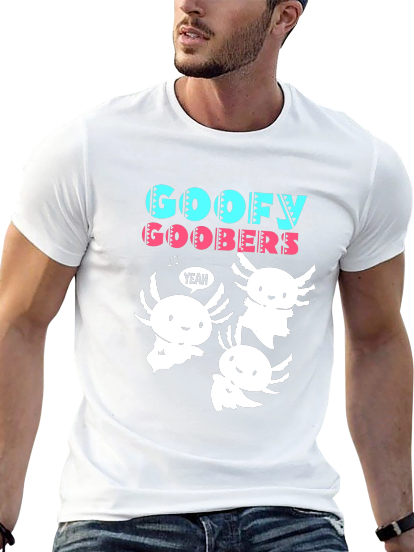 Goofy Goobers Axolotl Black T-Shirt