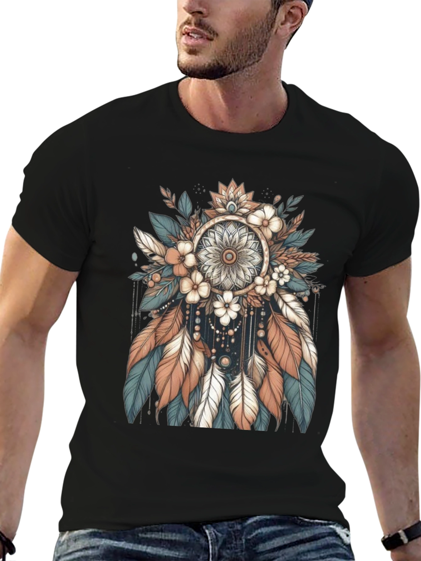 Dreamcatcher T-Shirt: Boho Chic Design