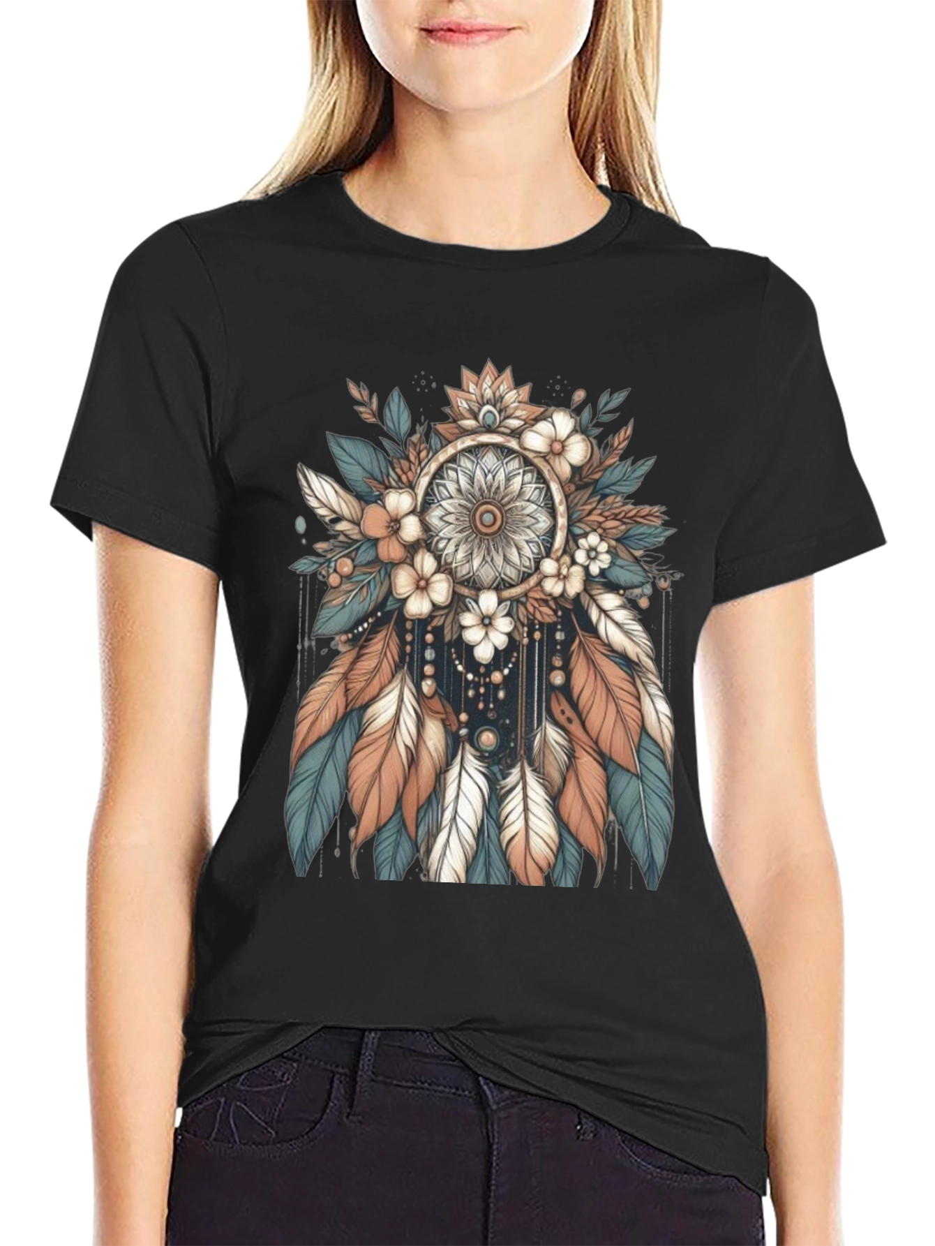 Dreamcatcher T-Shirt: Boho Chic Design